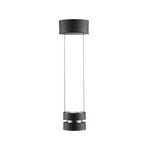 LED висяща лампа Glow-Sphere, Ø 18 cm, черна, метал