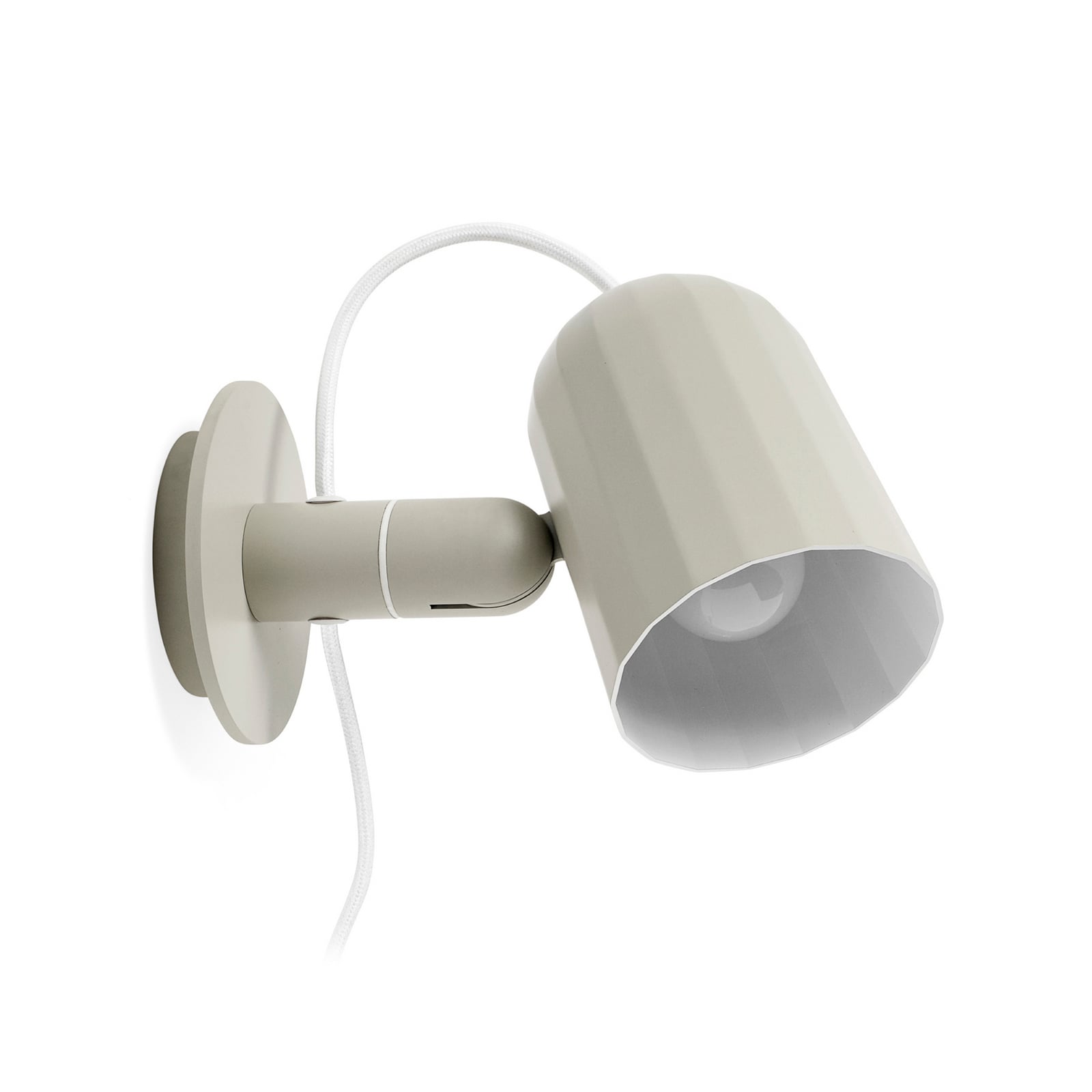 HAY Noc wall light, beige, UK plug, aluminium, adjustable HAY Noc wall light, beige, UK plug, aluminium, adjustable