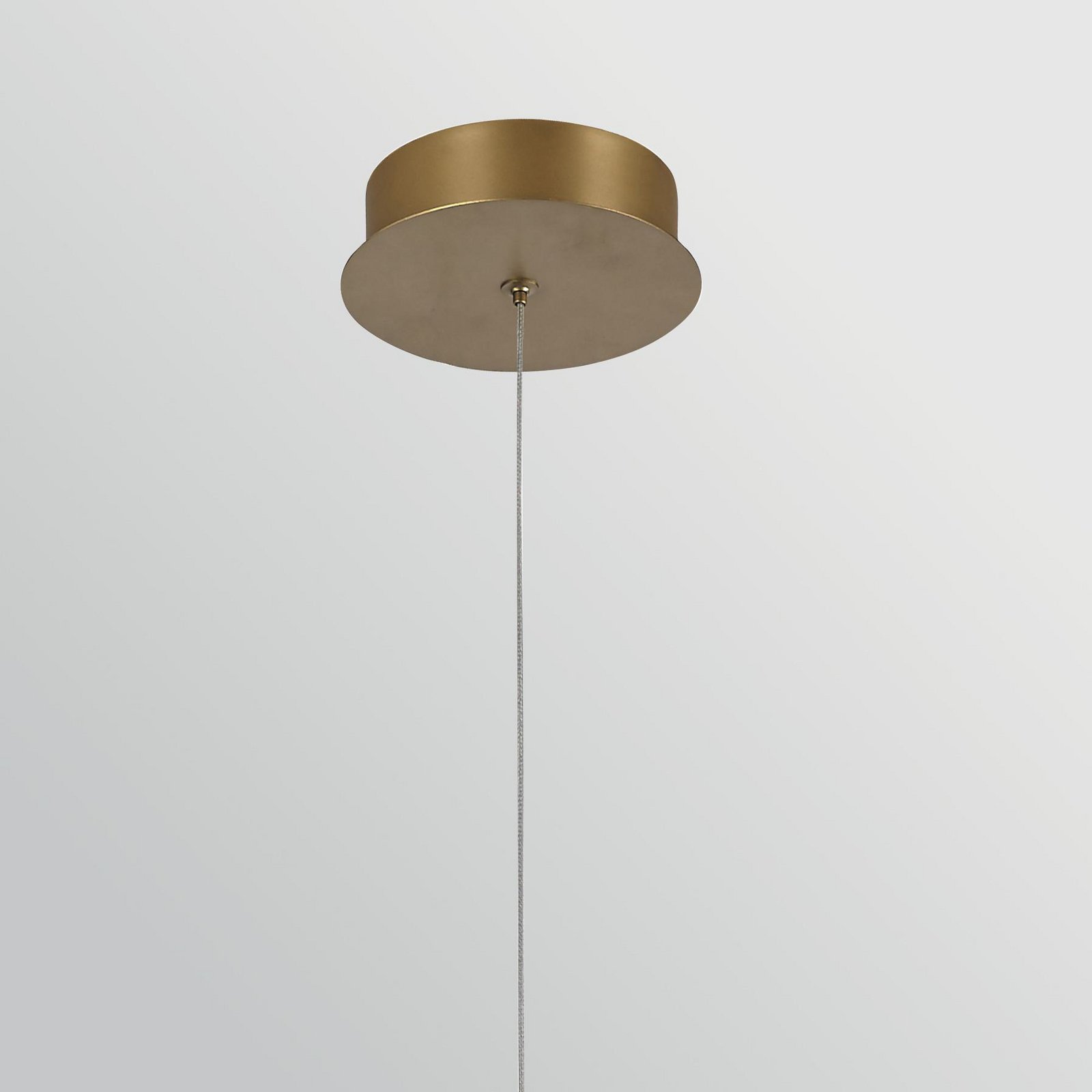 LED hanglamp DENMARK, goud geborsteld, Ø 21 cm, metaal