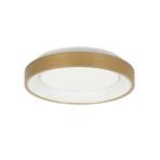 Plafonnier LED Ringlede, doré, hauteur 6 cm, Ø 38 cm