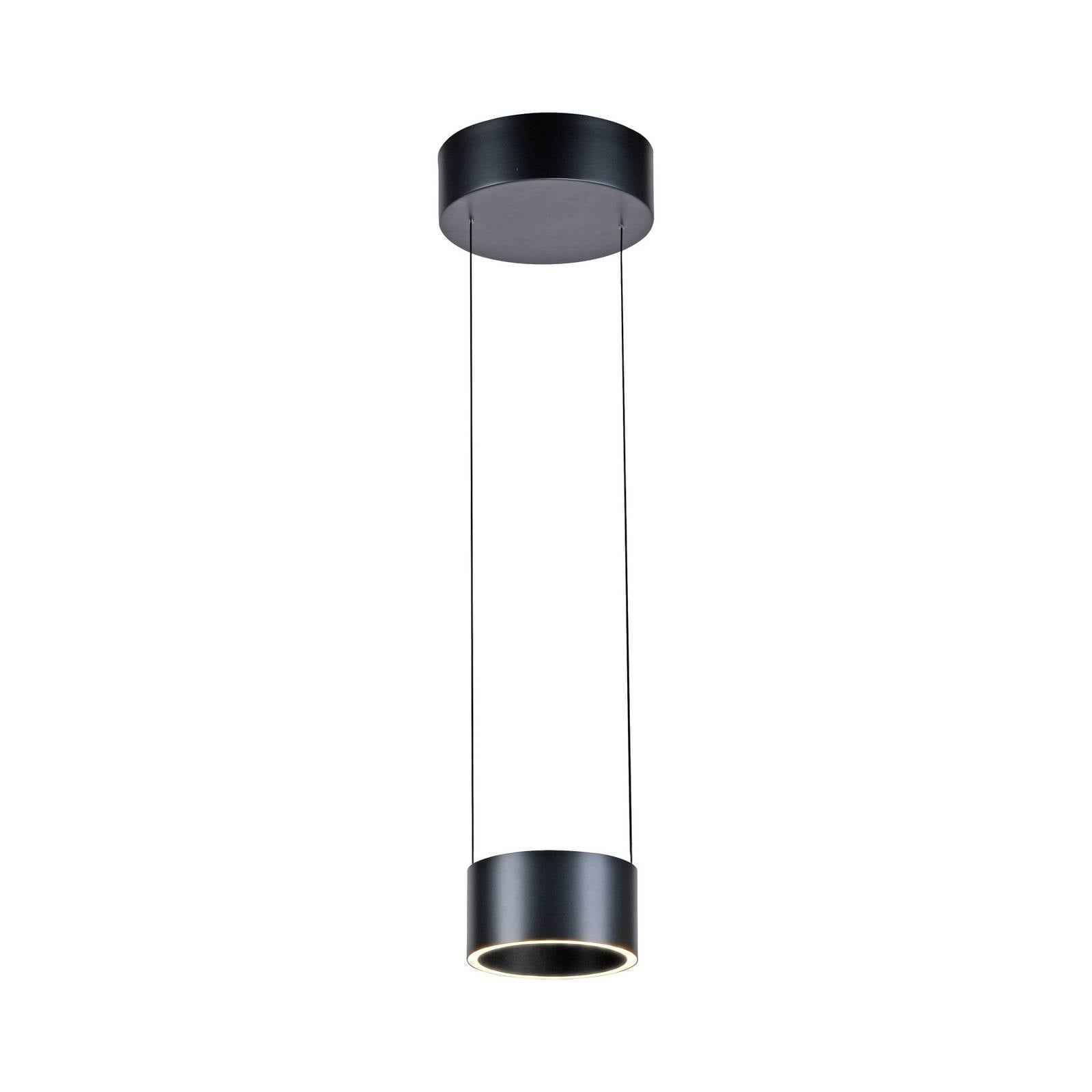 LED-Pendellampe PURE Clipse, grau, Ø 20 cm CCT Dimmer 2-flg