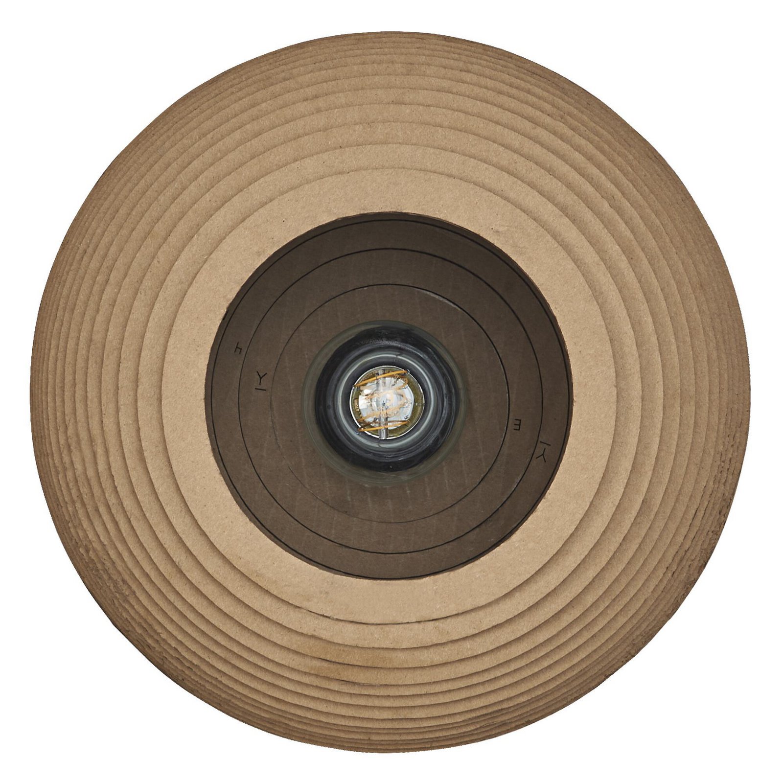 Lampa sufitowa OSRAM BALL, brązowa, Ø 26 cm, tektura falista, E27