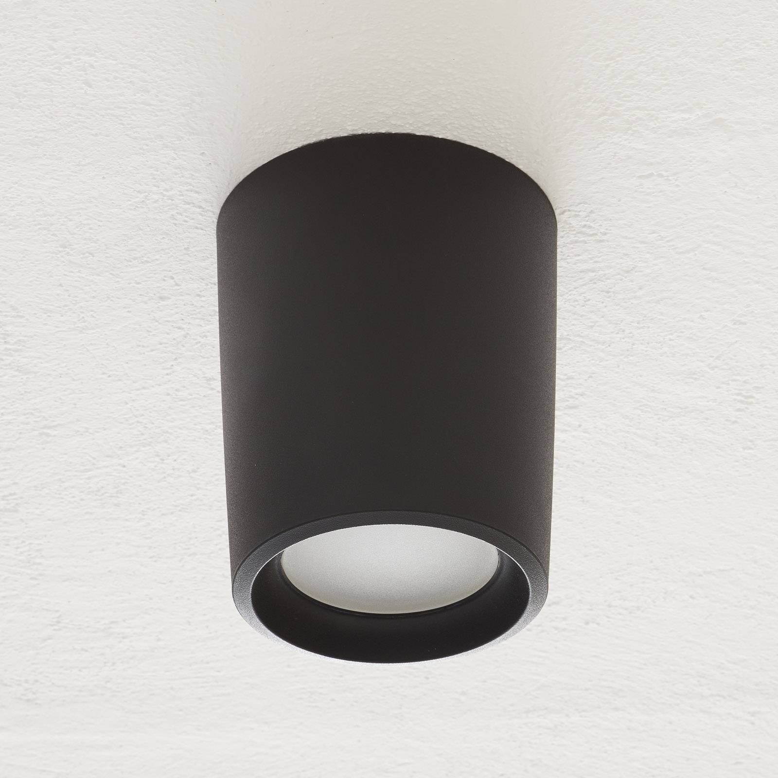 Livia downlight Ø 18 cm 3,000 K black/frosted