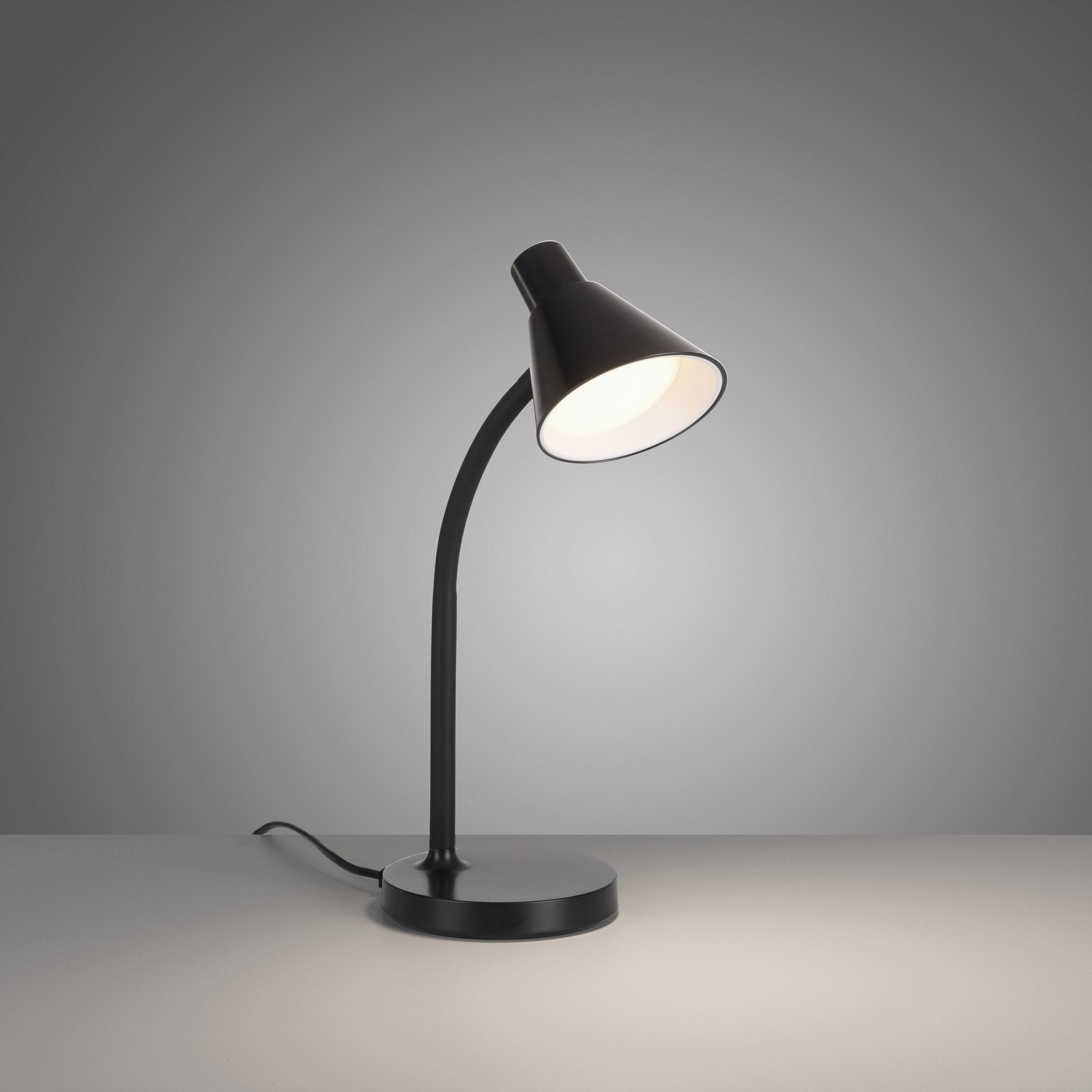 JUST LIGHT. Lampă de masă cu LED Pixie plastic negru - Studiu / Birou