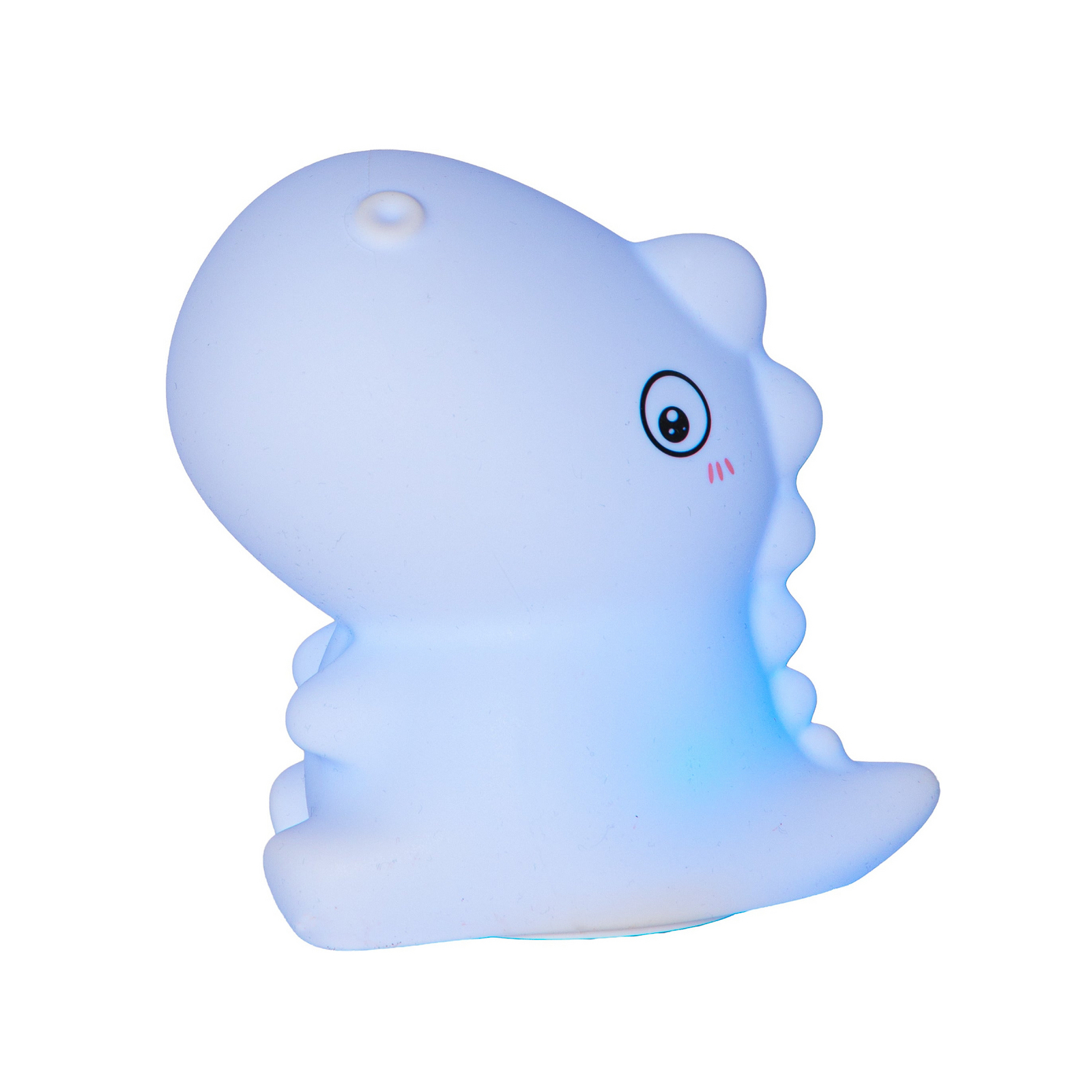 Akumulatorowa lampka nocna LED „Dino”, biała, wysokość 15 cm, RGB, sterowanie Akumulatorowa lampka nocna LED „Dino”, biała, wysokość 15 cm, RGB, sterowanie
