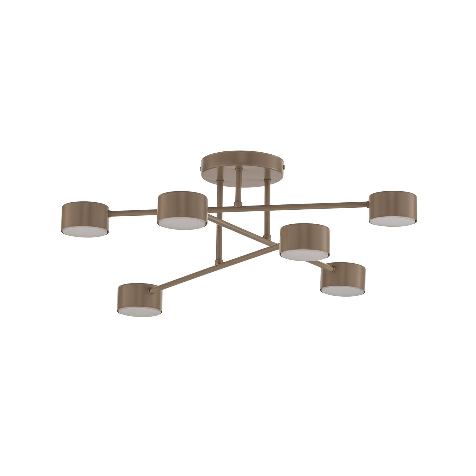 Lampa sufitowa HALO, beżowa, średnica 60 cm, 6-punktowa, metalowa, GX53 Lampa sufitowa HALO, beżowa, średnica 60 cm, 6-punktowa, metalowa, GX53