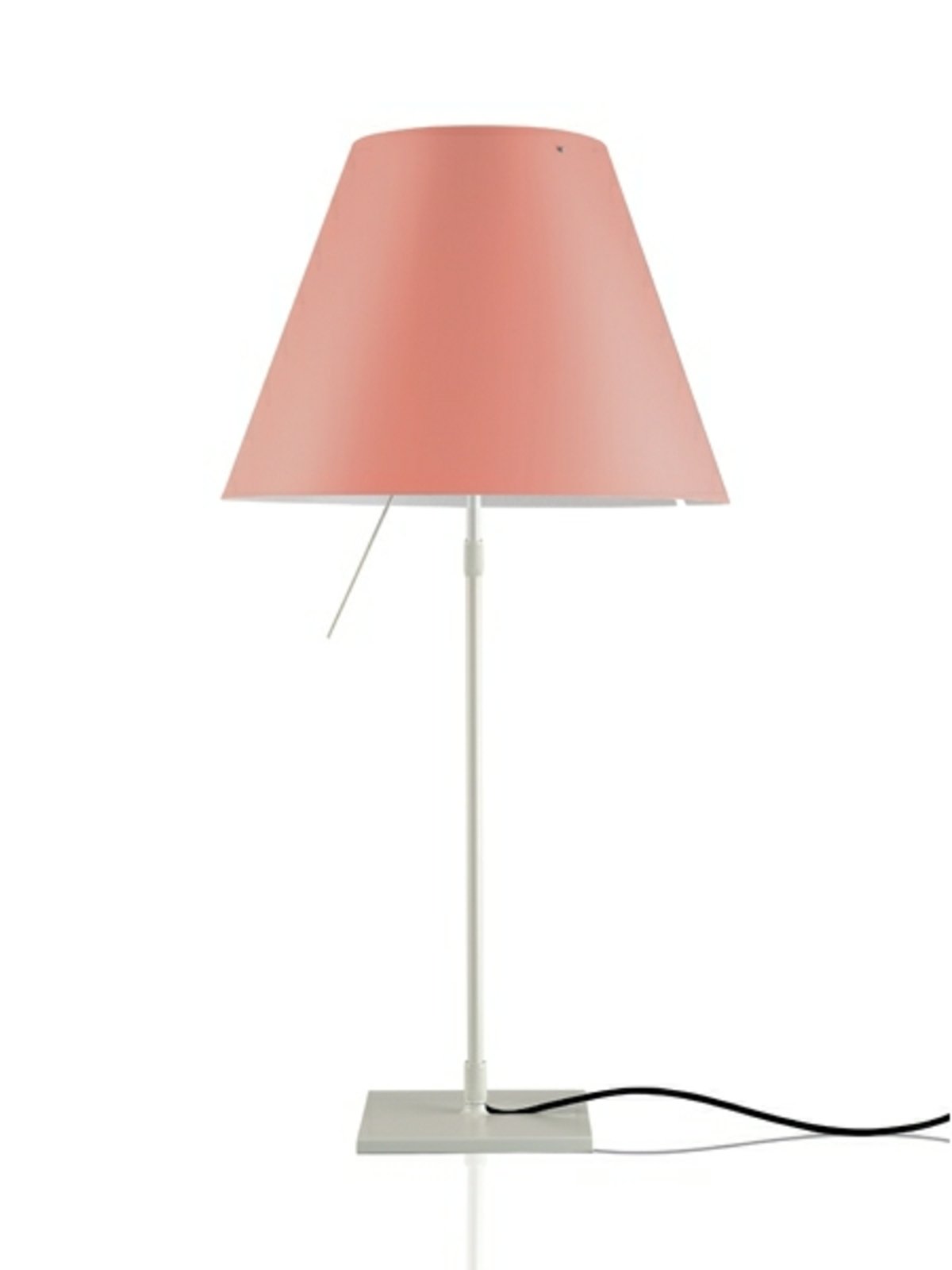 Costanza Stolna lampa Alu/Edgy Roza - Luceplan