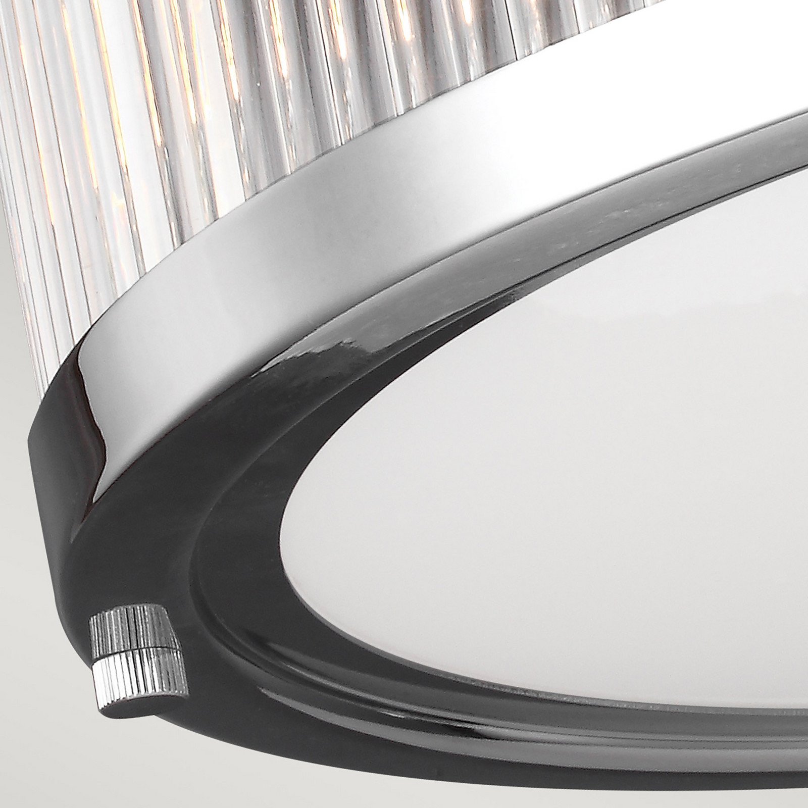 FEISS Plafonieră cu LED Paulson IP44 cromat Ø 381 cm - Camera de zi / sufragerie - crom lucios - Metal