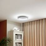 Lindby Smart LED plafondlamp Yasmen, wit, metaal, CCT, Tuya