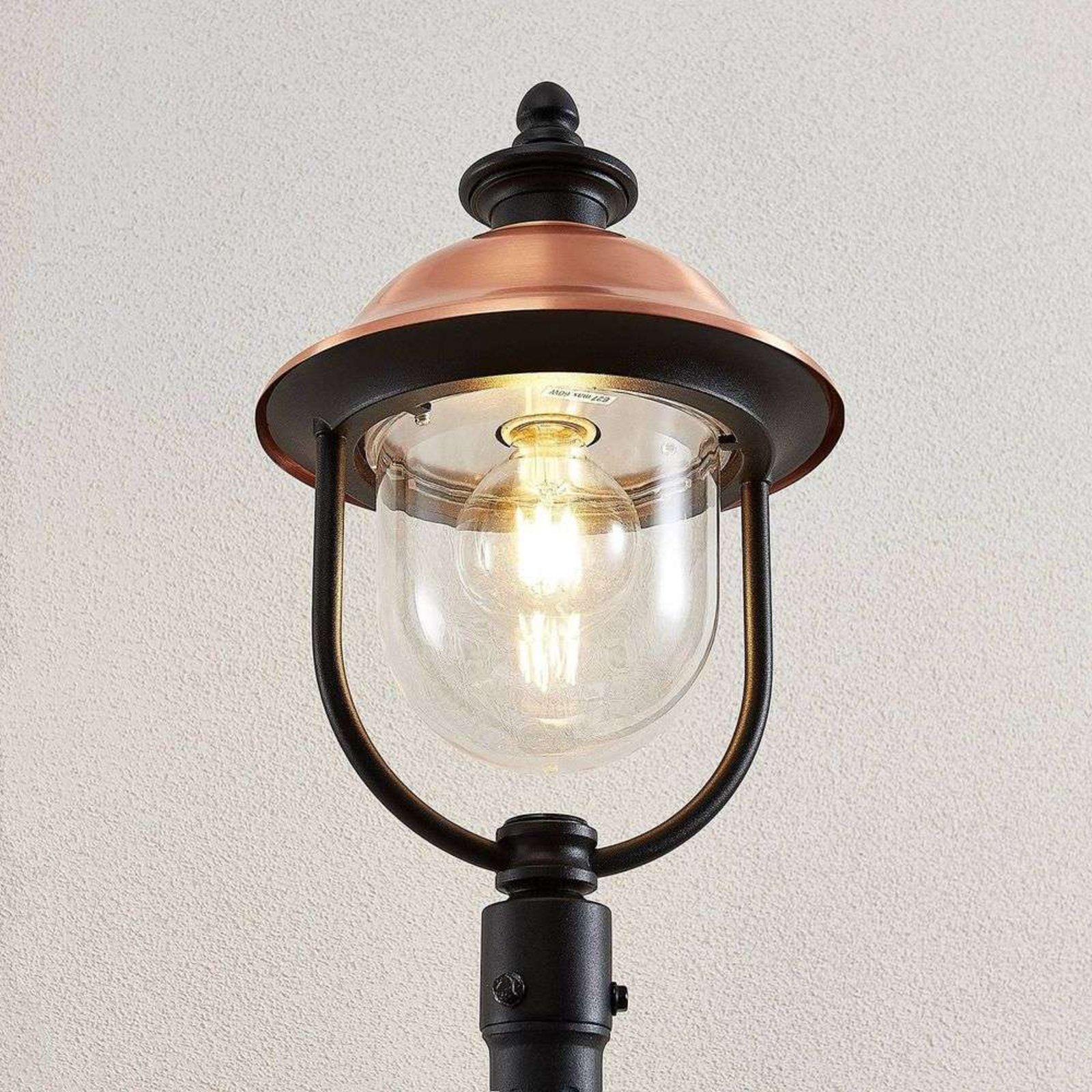 Clint Lampă de Grădină de Exterior Copper/Black - Lindby