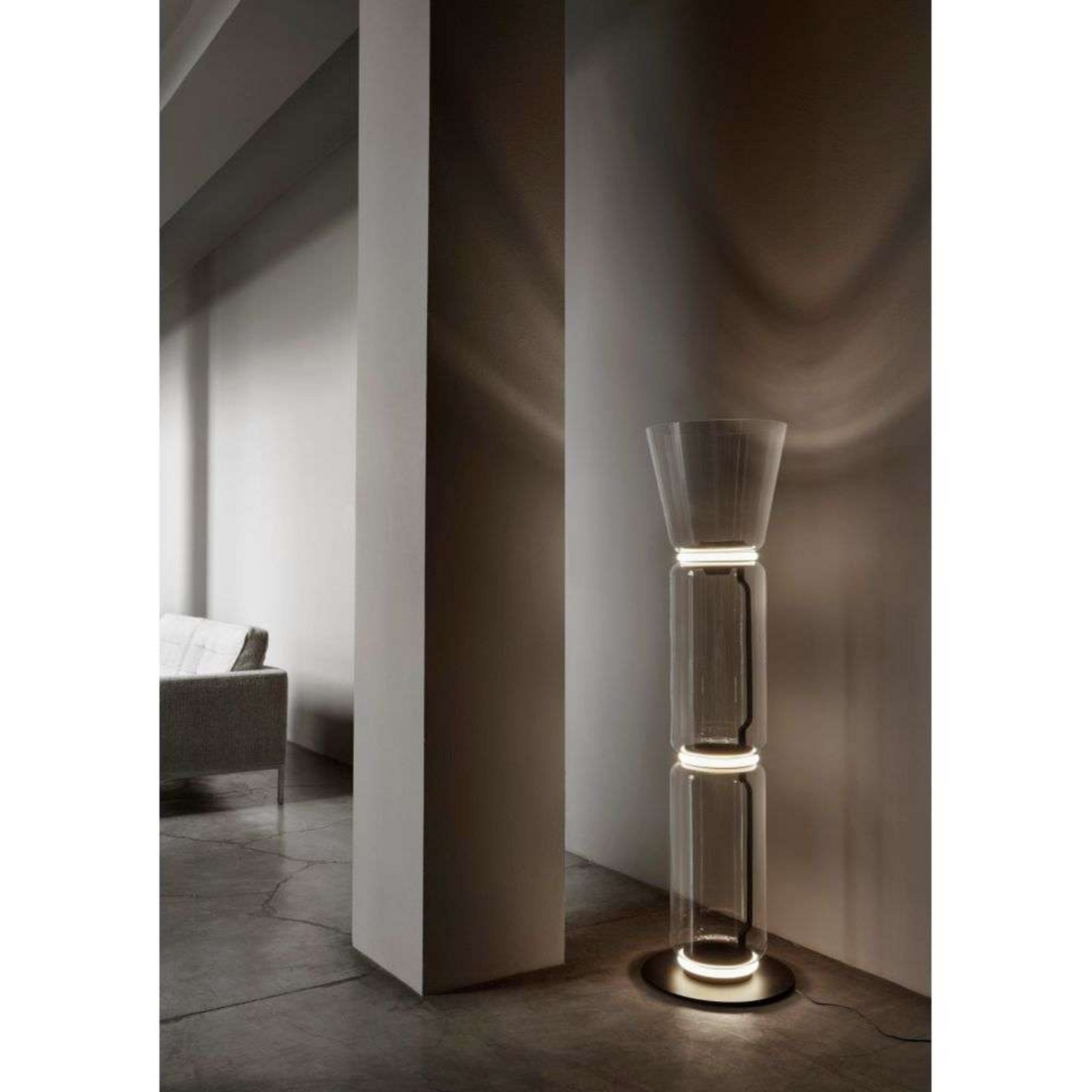 Noctambule F2 Lampadar High Cylinder & Cone - Flos