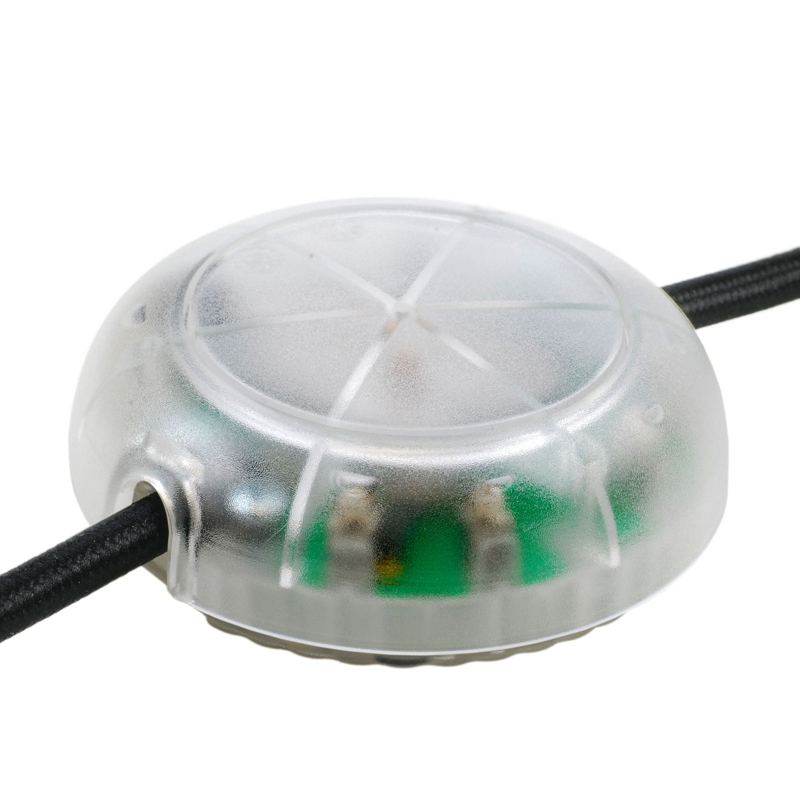 EHMANN T24.08 šnúrový LED stmievač priehľadná