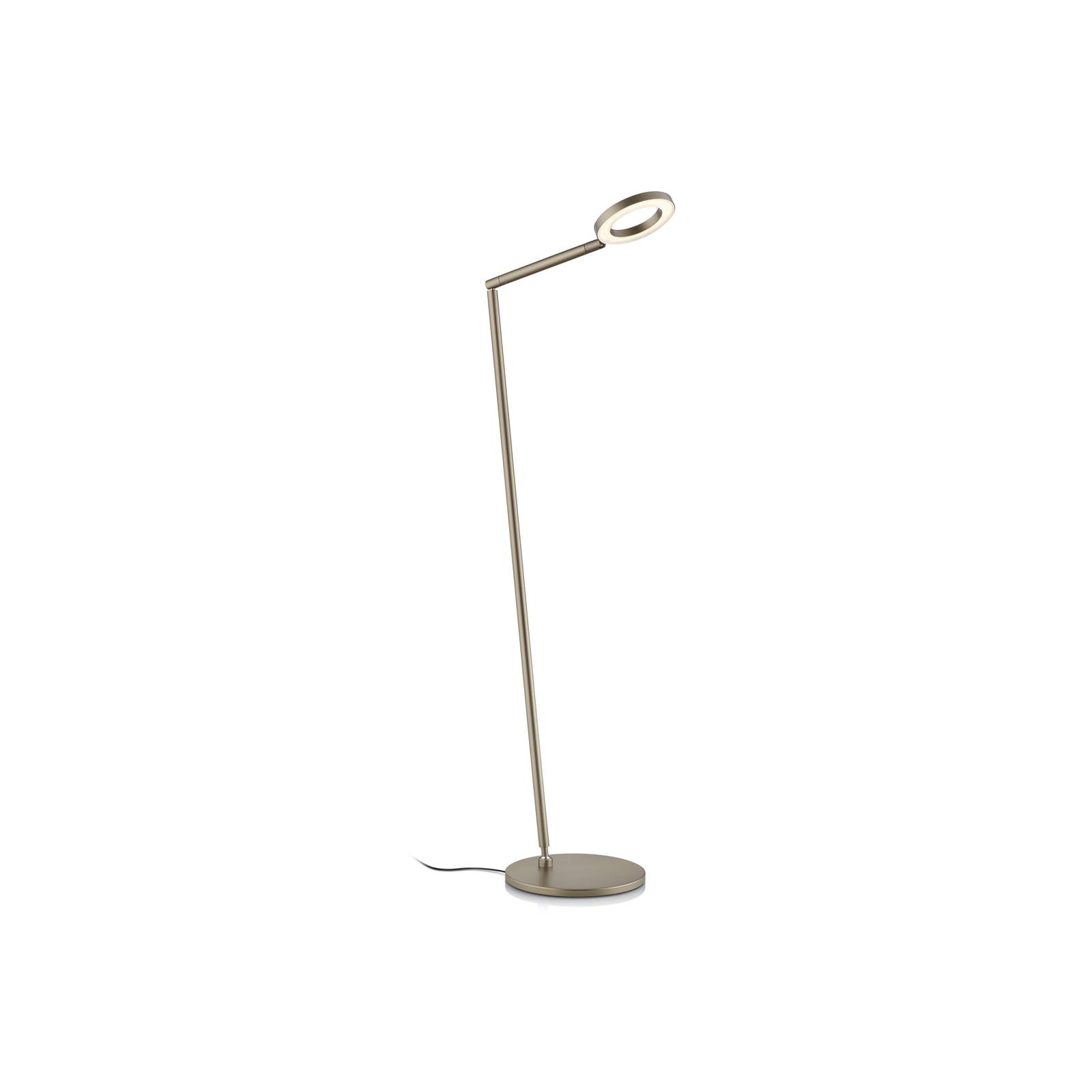 LED stojacia lampa Tessa-S, bronzový efekt, CCT, ovládanie gestami