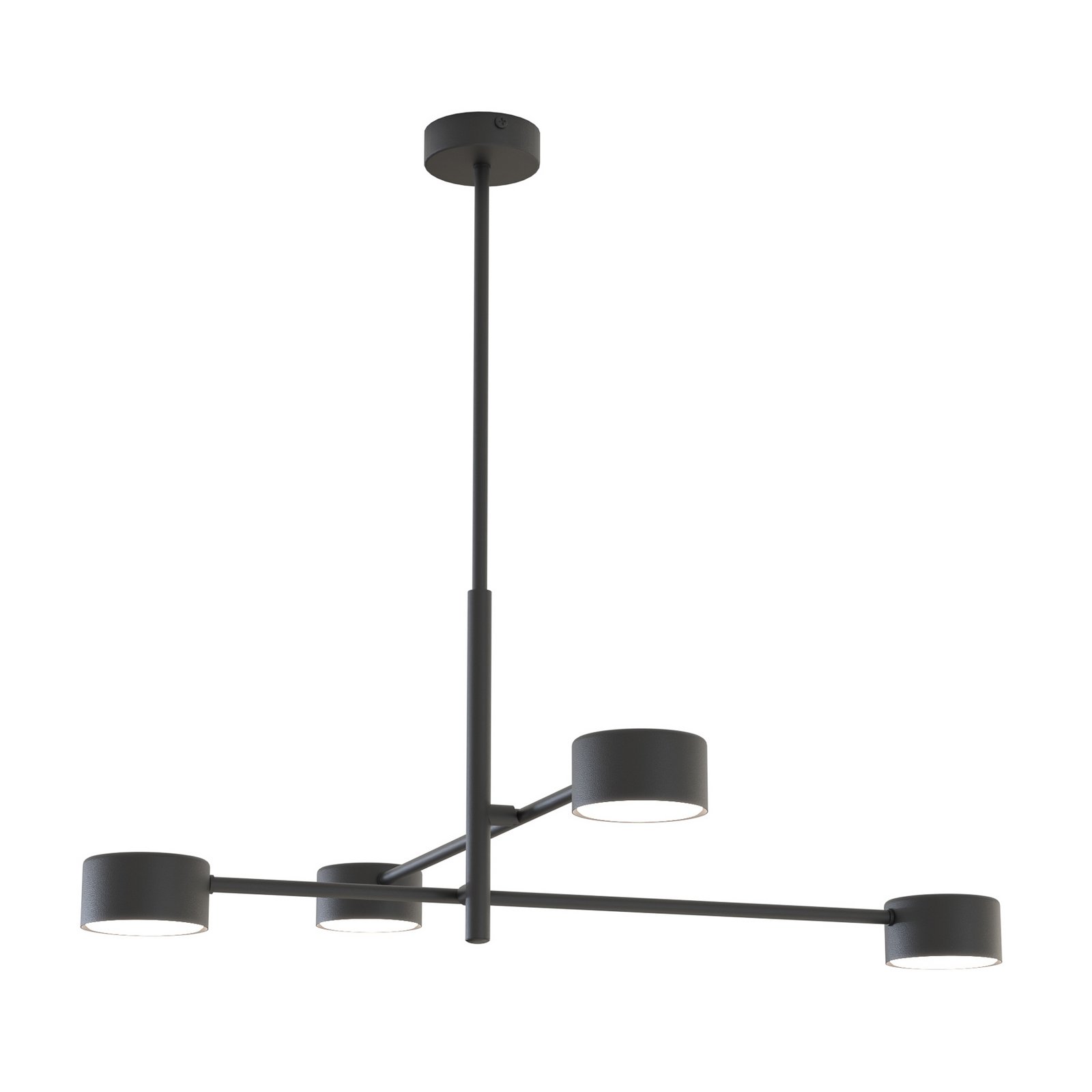 Pendellampe Natsu, Länge 64 cm, Metall, 4-flg.