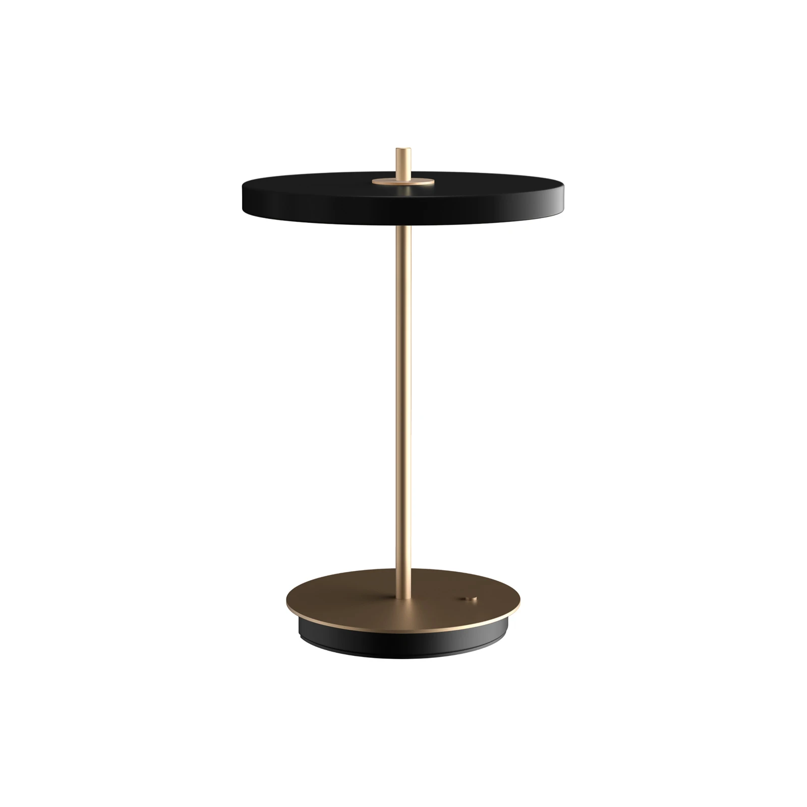 UMAGE LED stolna lampa na baterije Asteria Move crna/mesing 31 cm