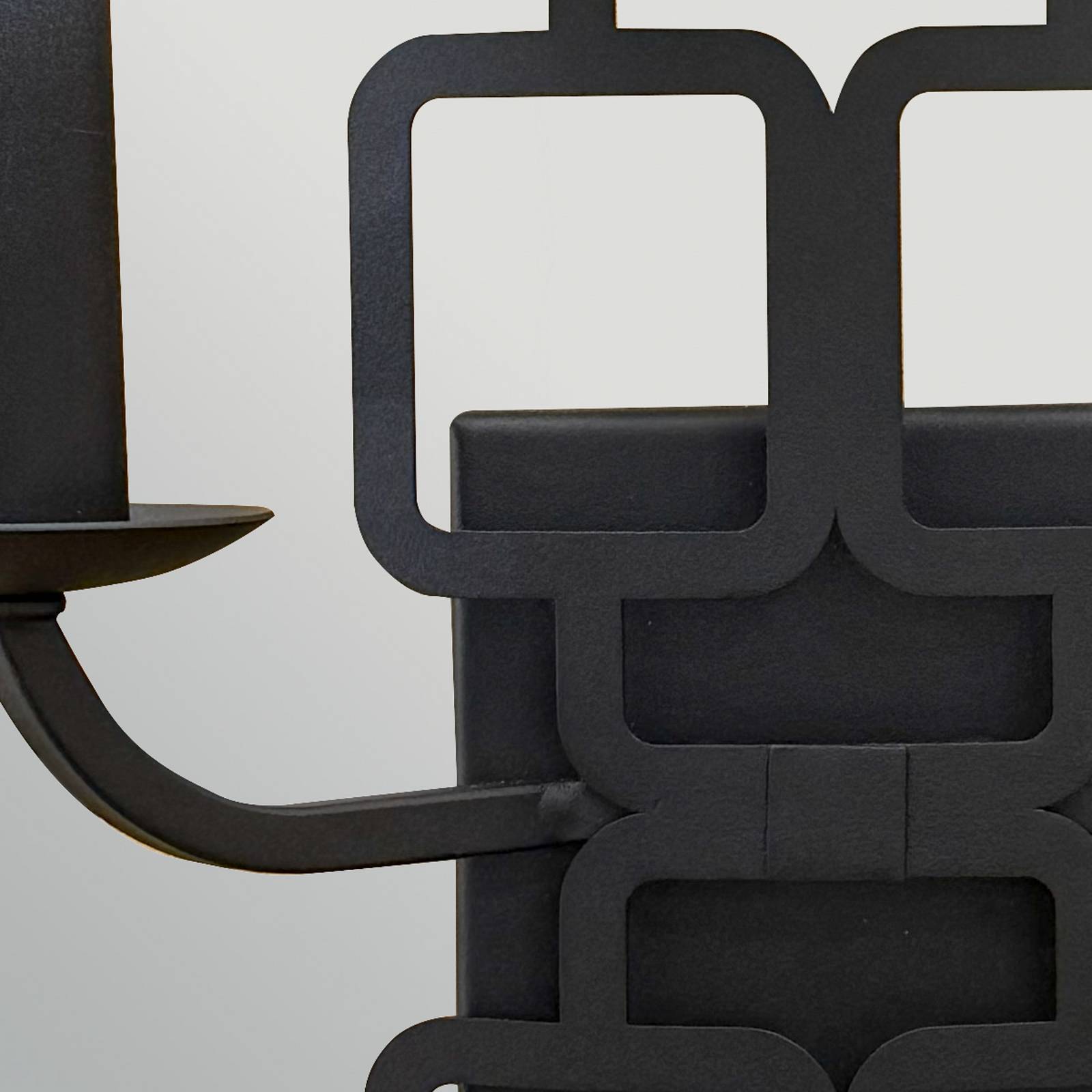 Lampa ścienna Sabina, czarny, wysokość 42 cm, 2-punktowa, metal/tkanina