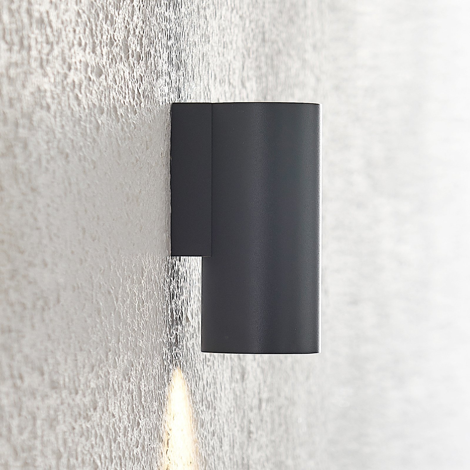 Zidna svjetiljka Archio Dilana, okrugla, 1 žarulja, crna