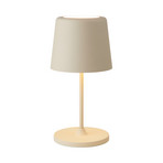 Candeeiro de mesa LED recarregável LUMEN, bege, 23 cm, IP44 - Halo Design