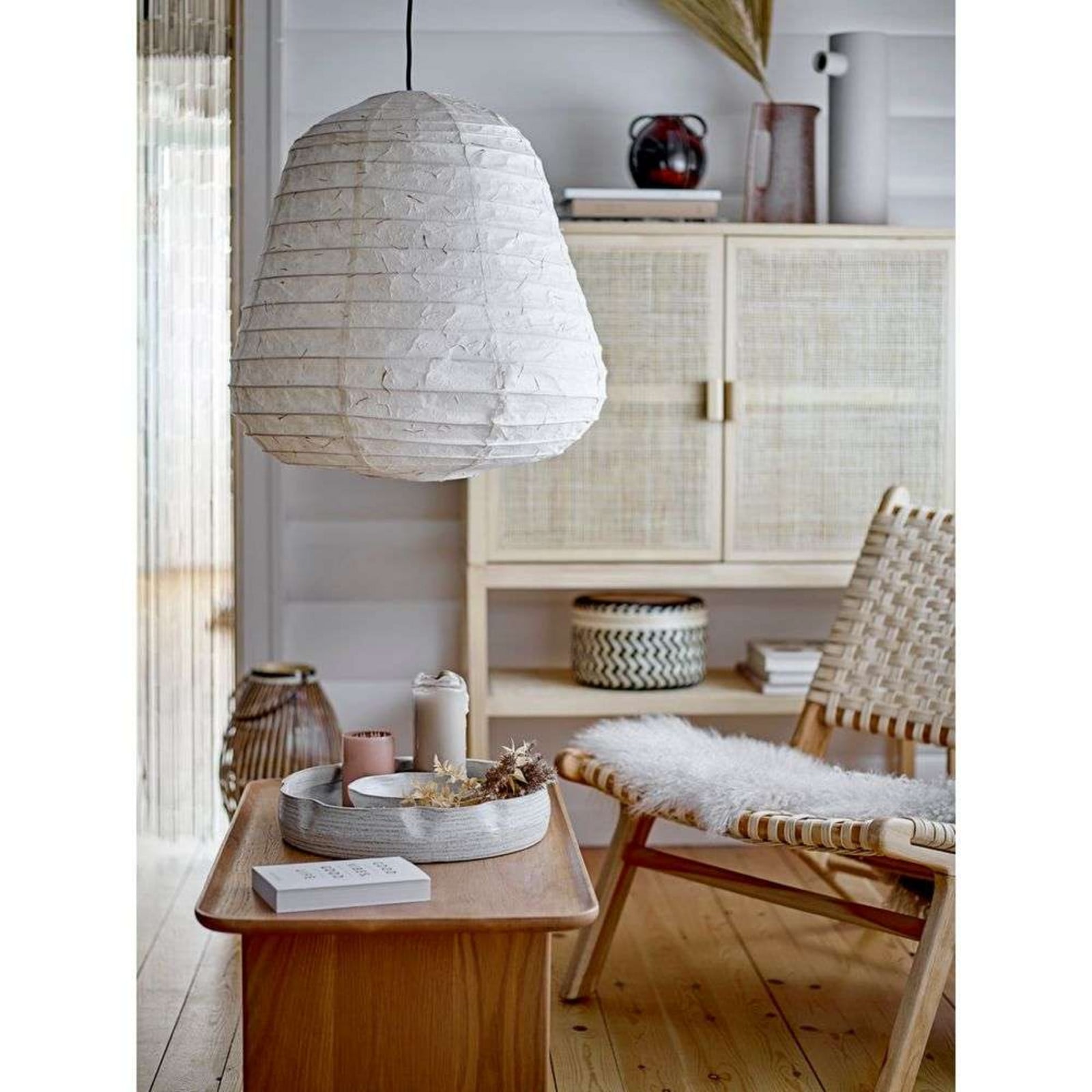 Leena Pendel Nature/Paper Bloomingville - Stue - Papir / karton billede