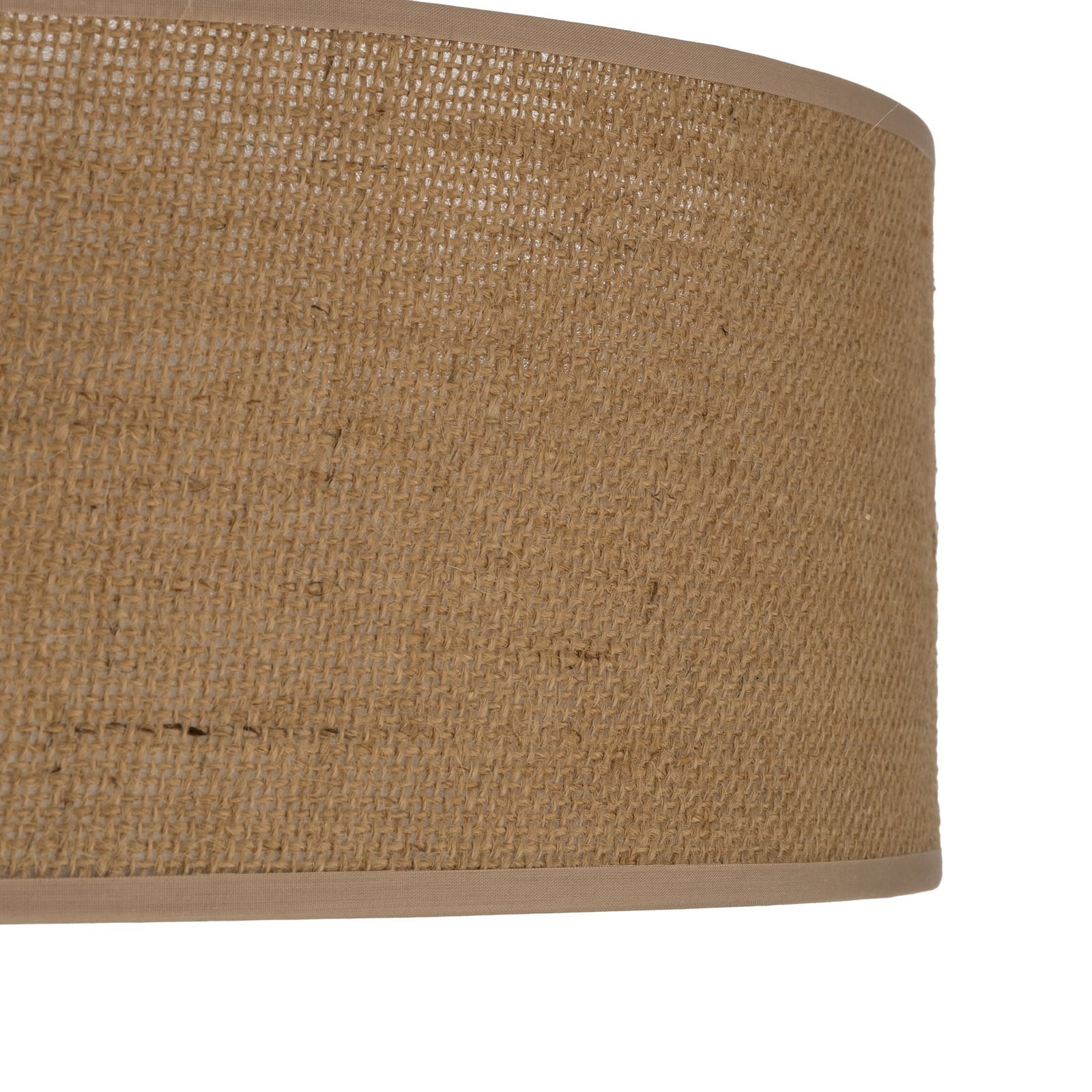 Plafoniera Marshall, marrone, rattan, Ø 50 cm, E27