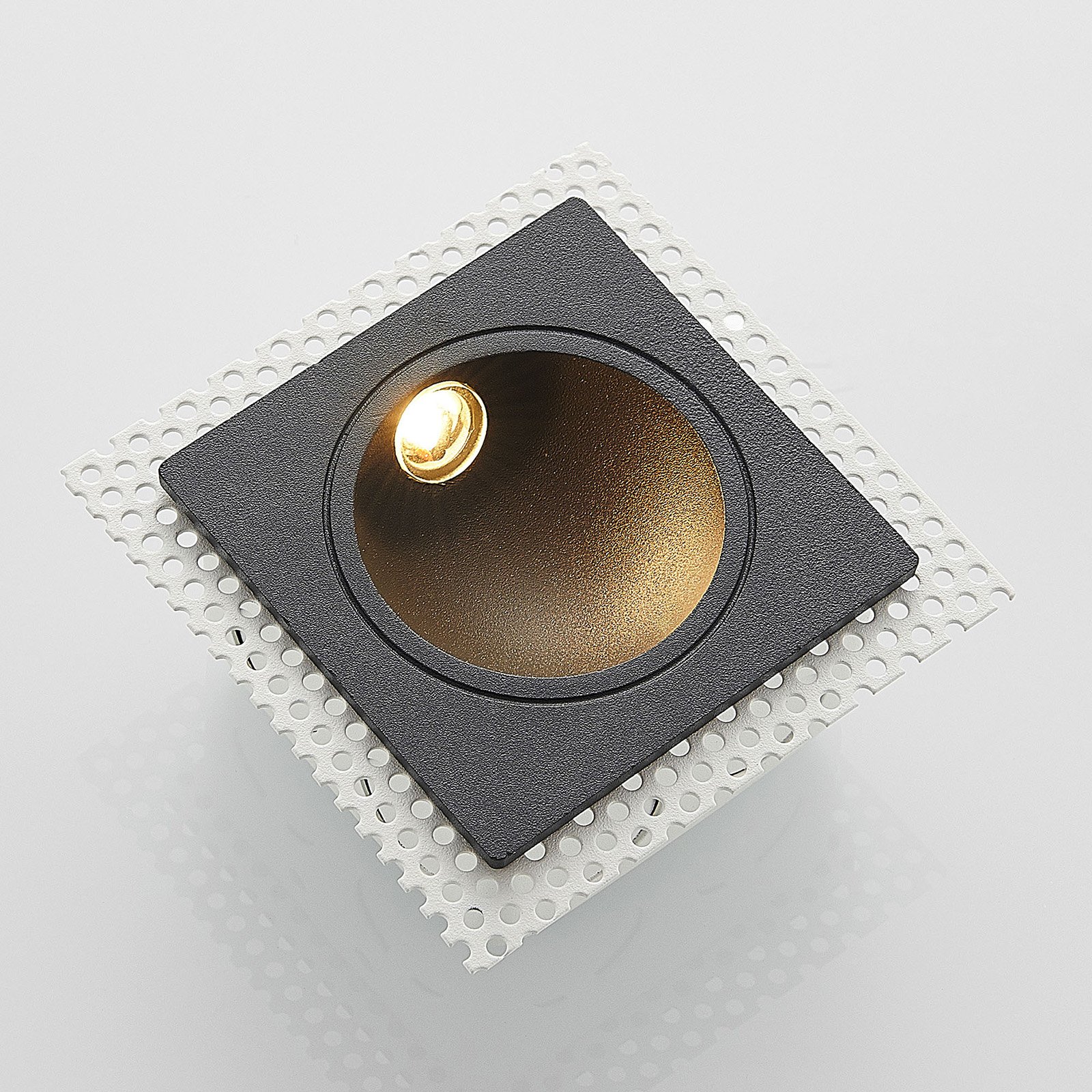 LED-Wandeinbauleuchte Pordis, IP65, eckig