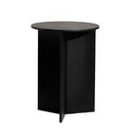 Slit sivupöytä, musta, tammi, Ø 35 cm - HAY