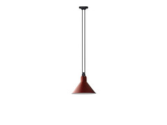 322 L Pendelleuchte Konisch Rot - Lampe Gras