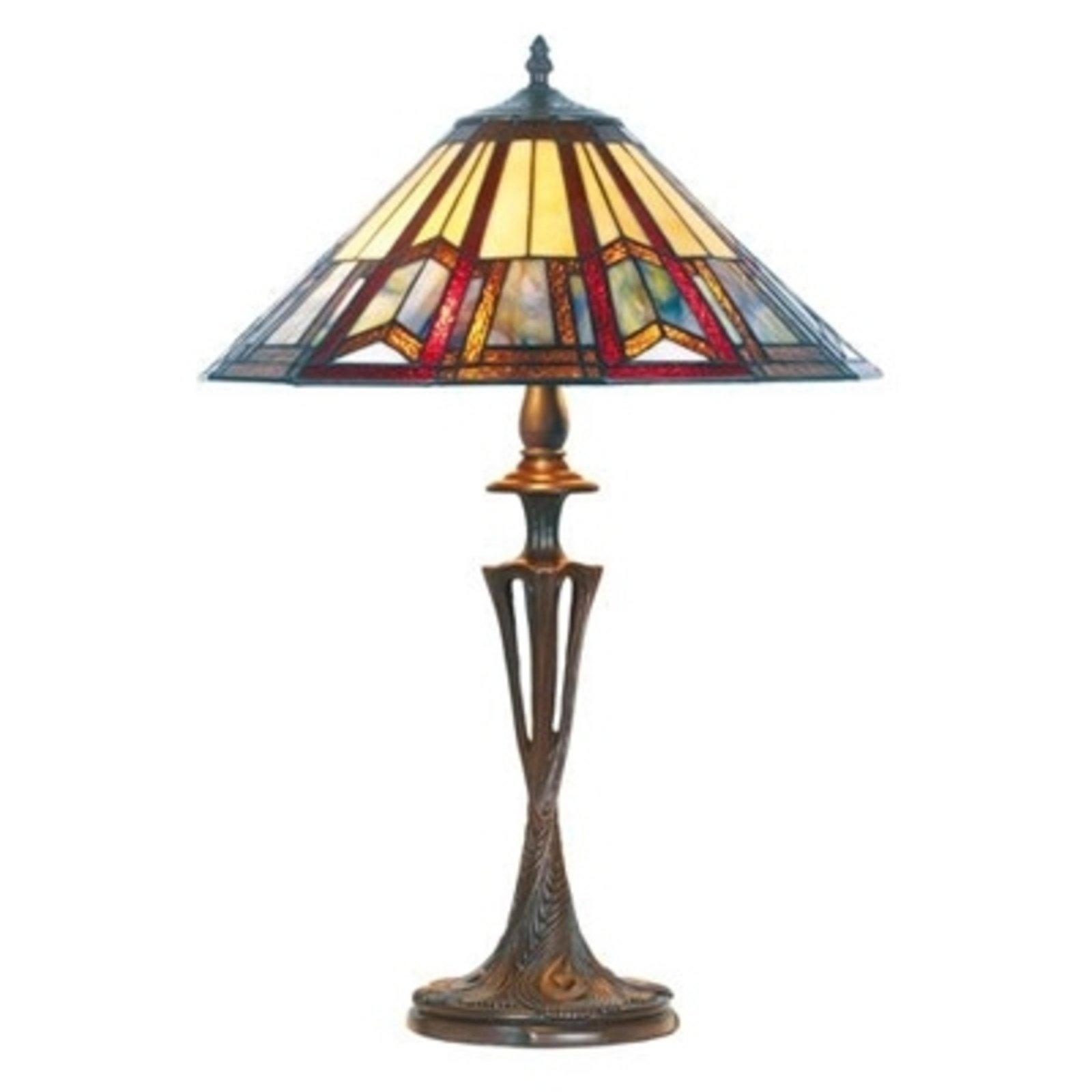 Lillie tafellamp in Tiffany stijl