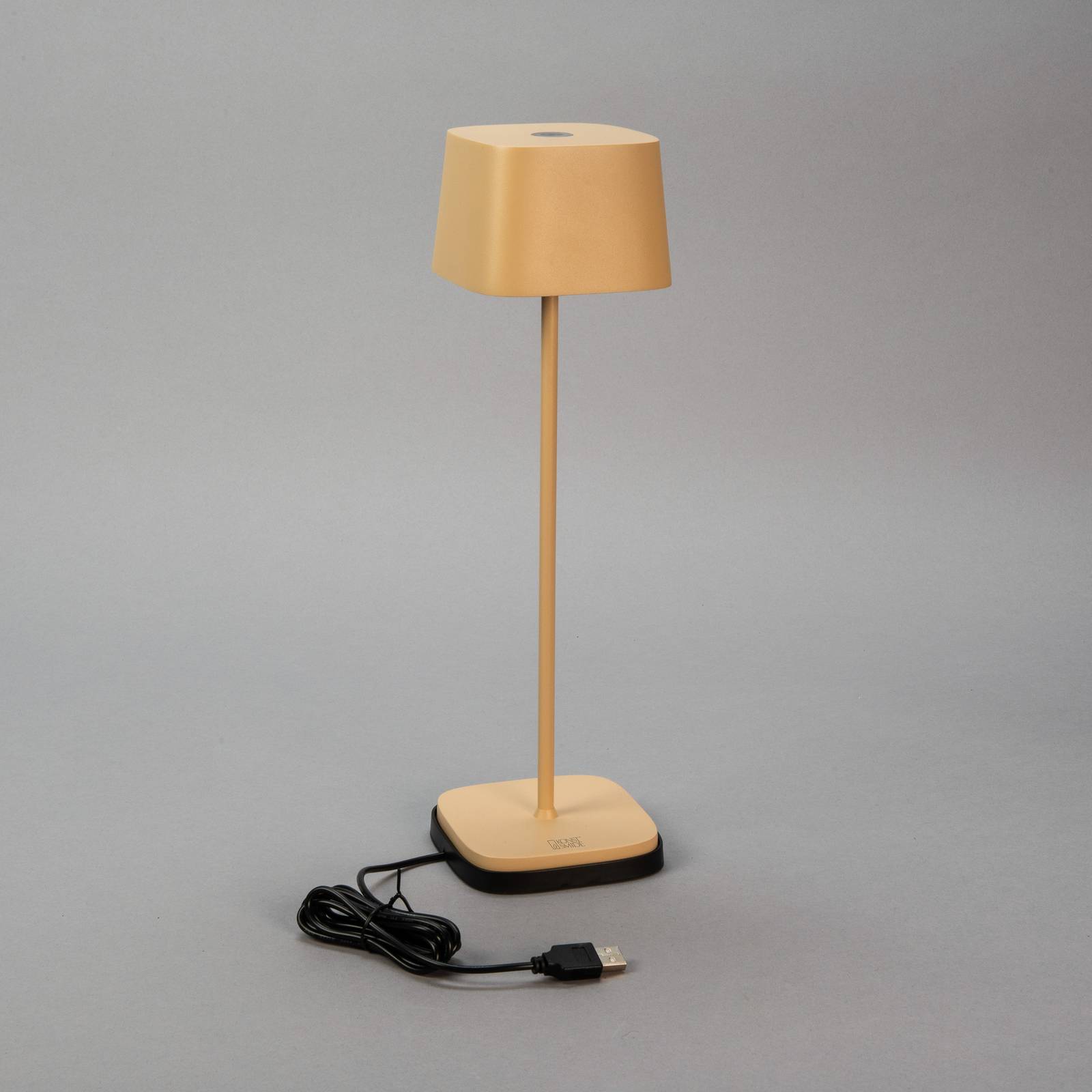  Konstsmide Konstsmide Capri Led Rechargeable Table Lamp, Height 36 Cm, Sand-coloured, Ip54 