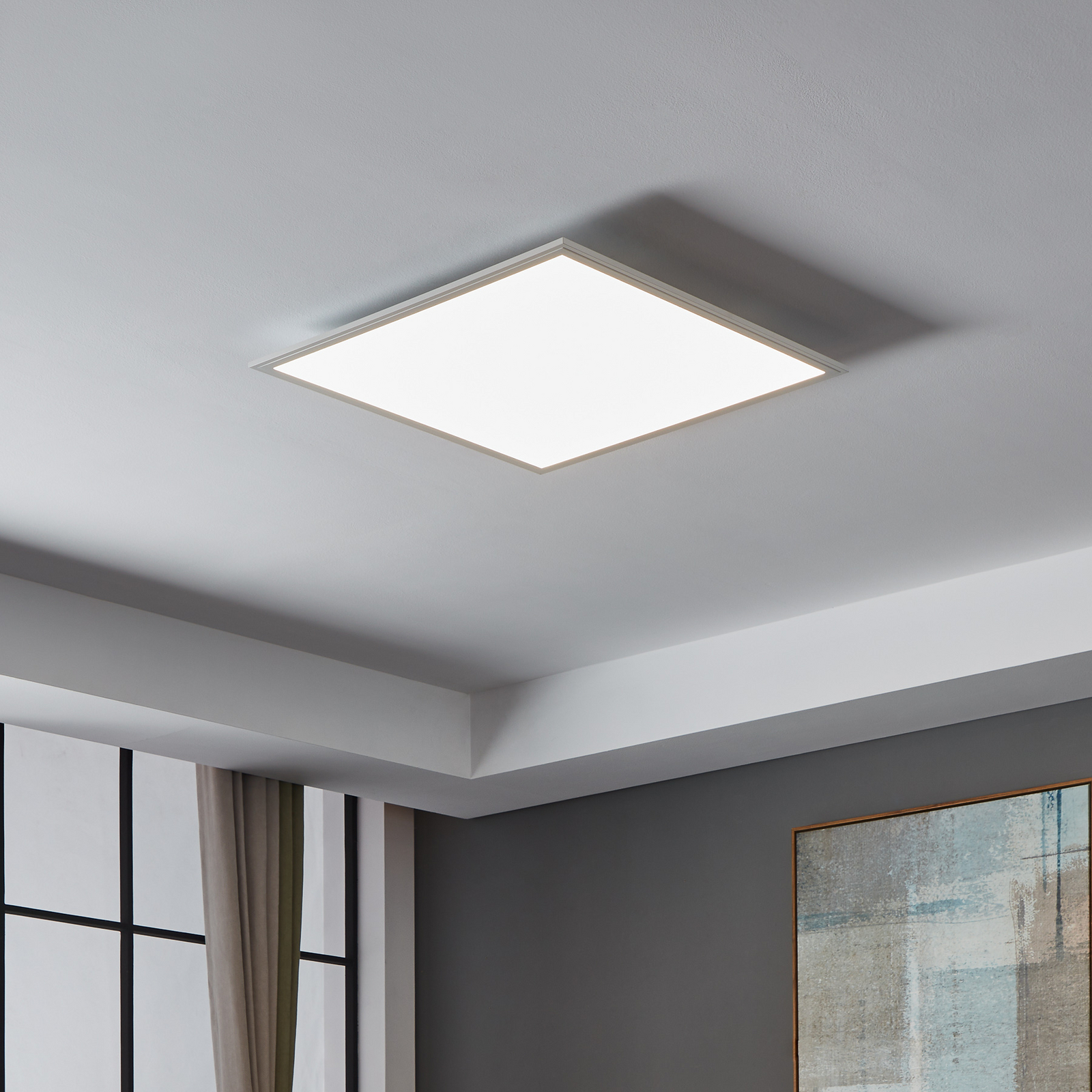 EGLO connect CCT ceiling lamp 59.5x59.5cm white