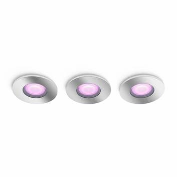 Philips Hue Xamento spot encastrable aluminium, 3