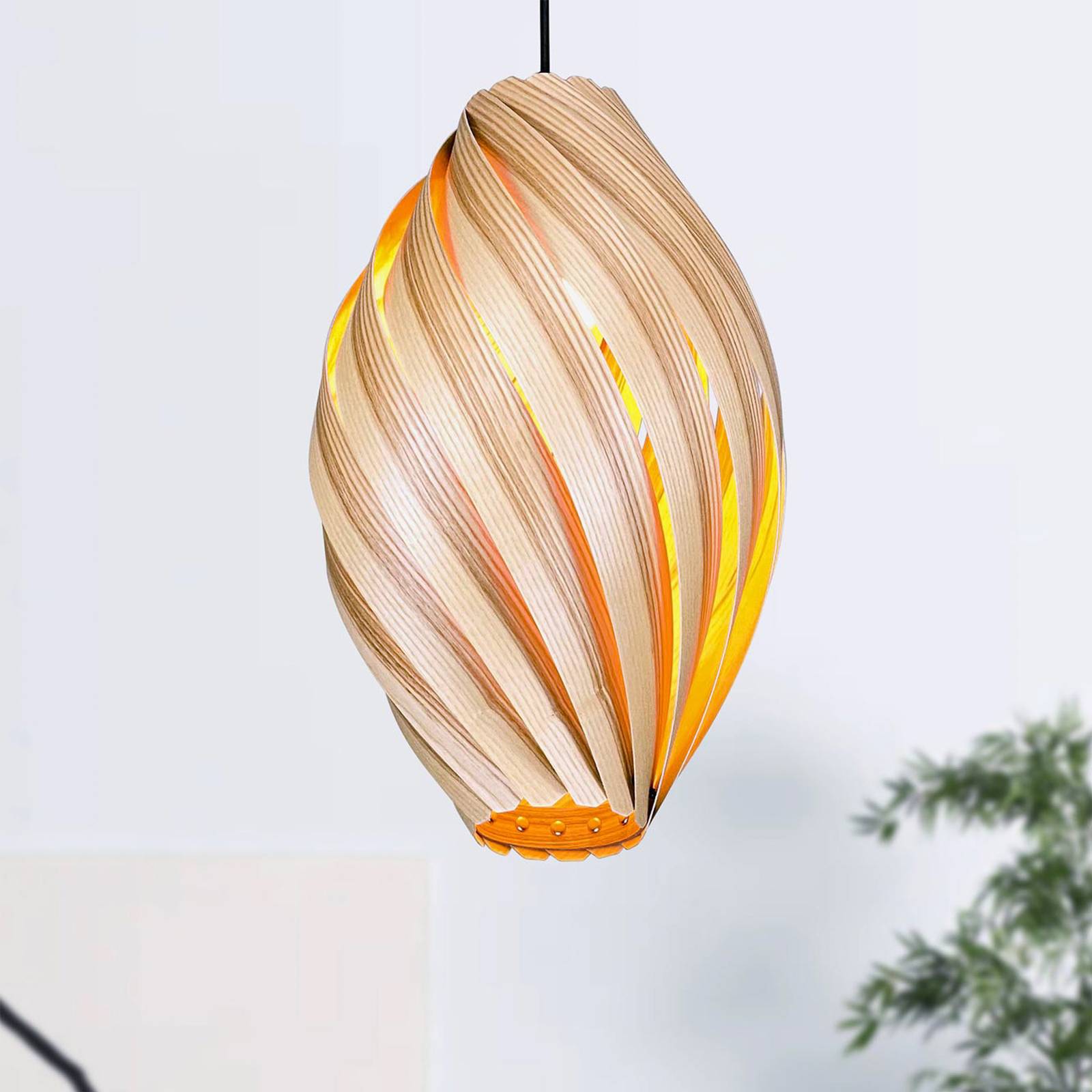 E-shop Gofurnit Ardere závesná lampa, jaseň, výška 45 cm
