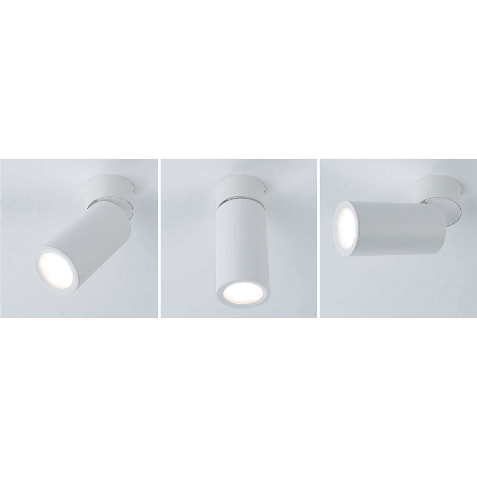 Plafoniera LED Paulmann Turnal Coin, bianca, in metallo, 2.700 K Plafoniera LED Paulmann Turnal Coin, bianca, in metallo, 2.700 K