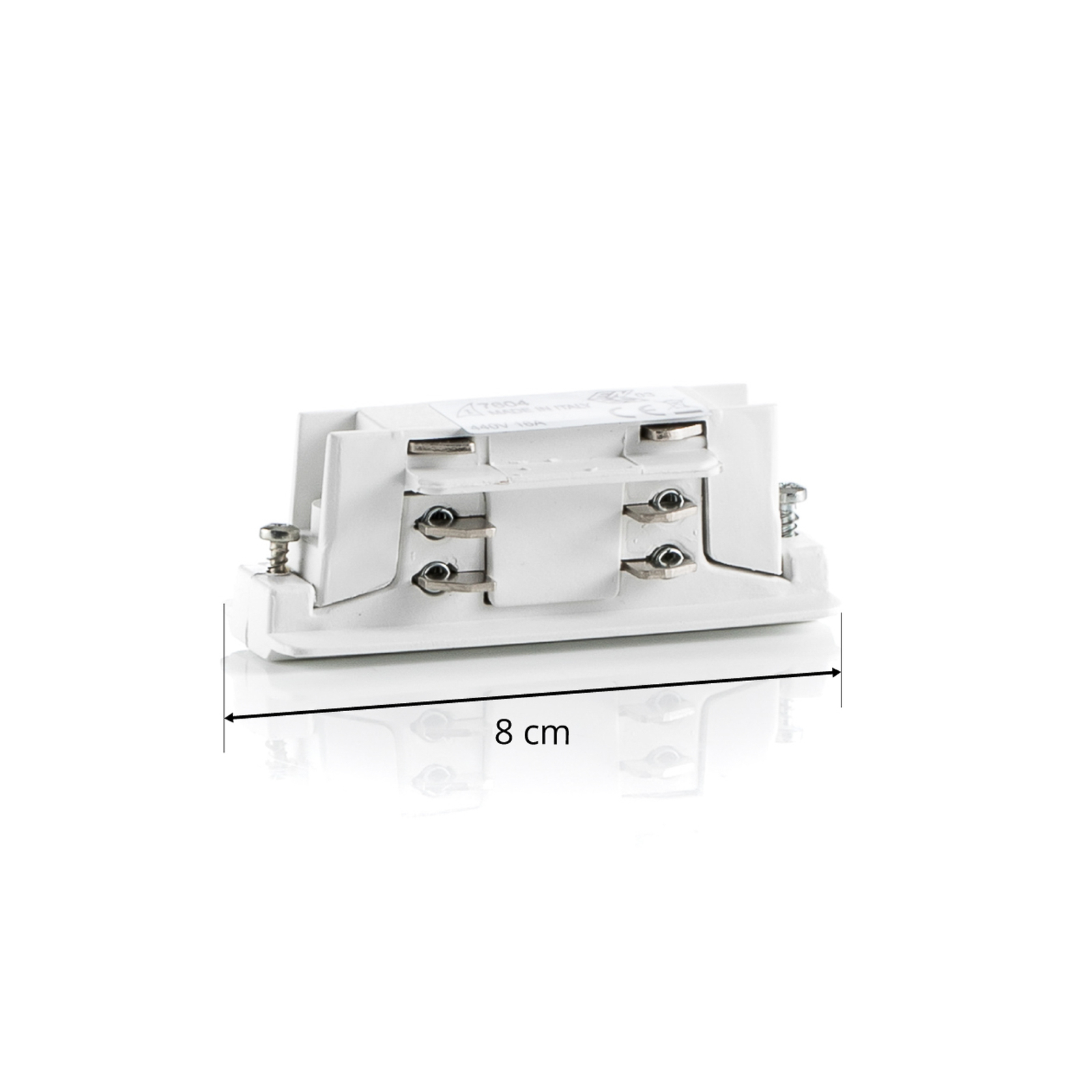 Ivela electronic longitudinal connector, white