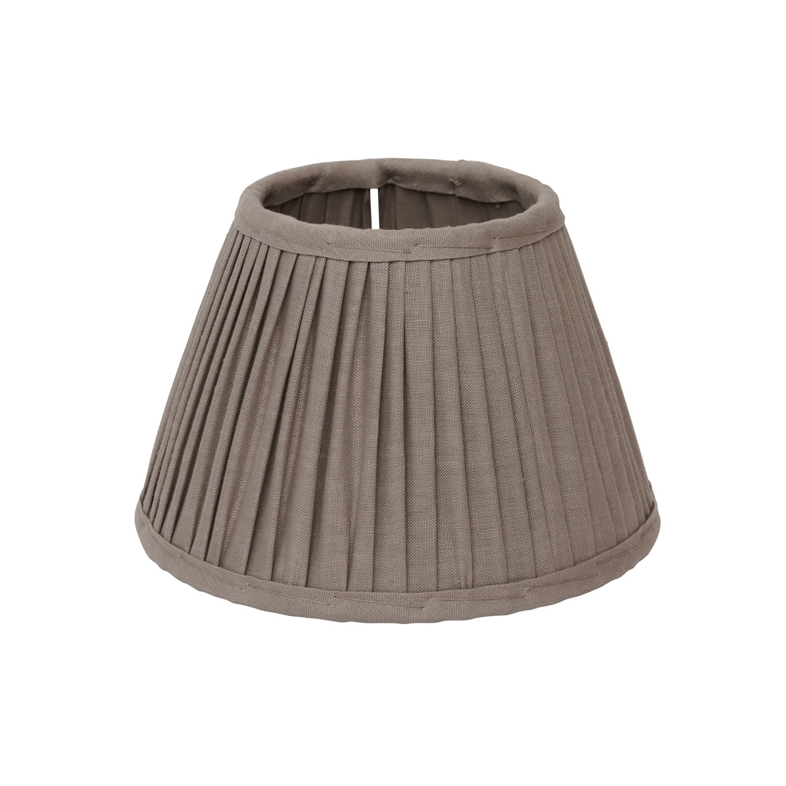 Pantalla de lámpara Ella, gris, Ø 20 cm, lino - Watt & Veke