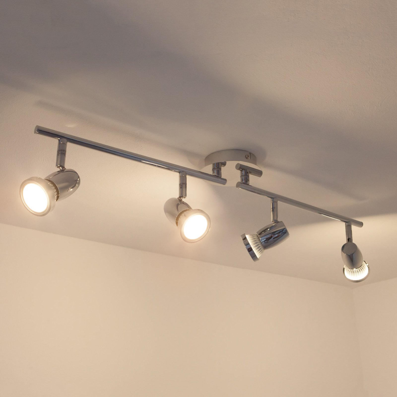 GU10 LED plafondlamp Arminius met vier lampen