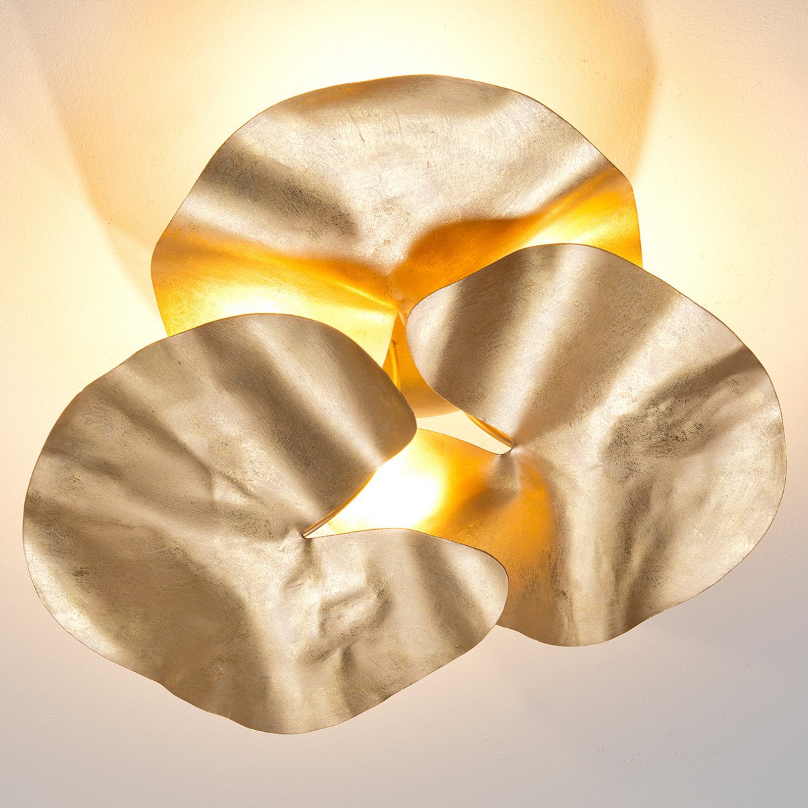 Holländer Plafonieră LED Controversia - Camera de zi / sufragerie - design - auriu - Metal