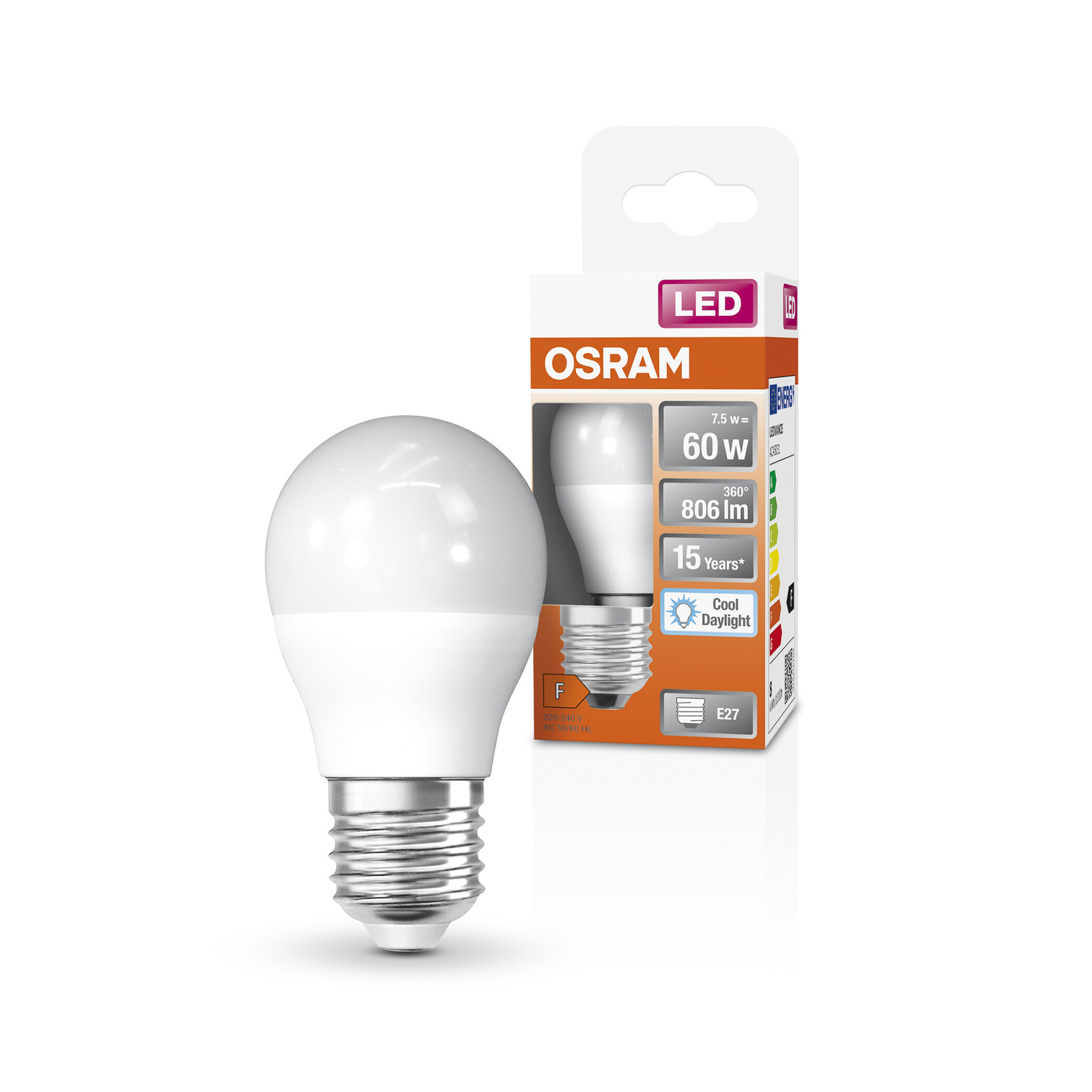 OSRAM Star LED-Lampe E27 7,5W 806lm 6.500K matt