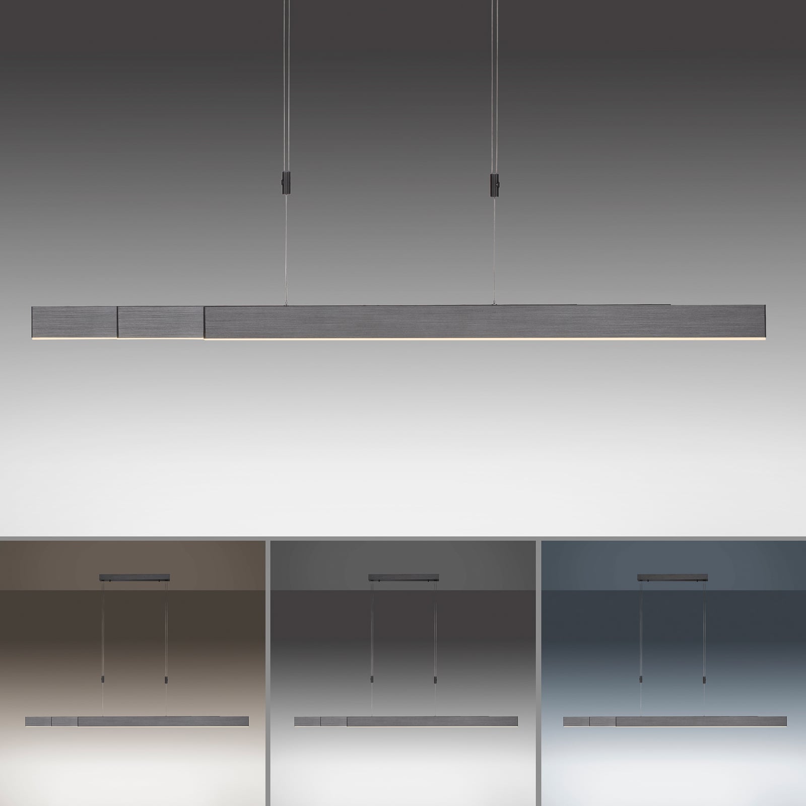 Moto LED-Hängeleuchte, platin, dimmbar, CCT - PURE Moto LED-Hängeleuchte, platin, dimmbar, CCT - PURE