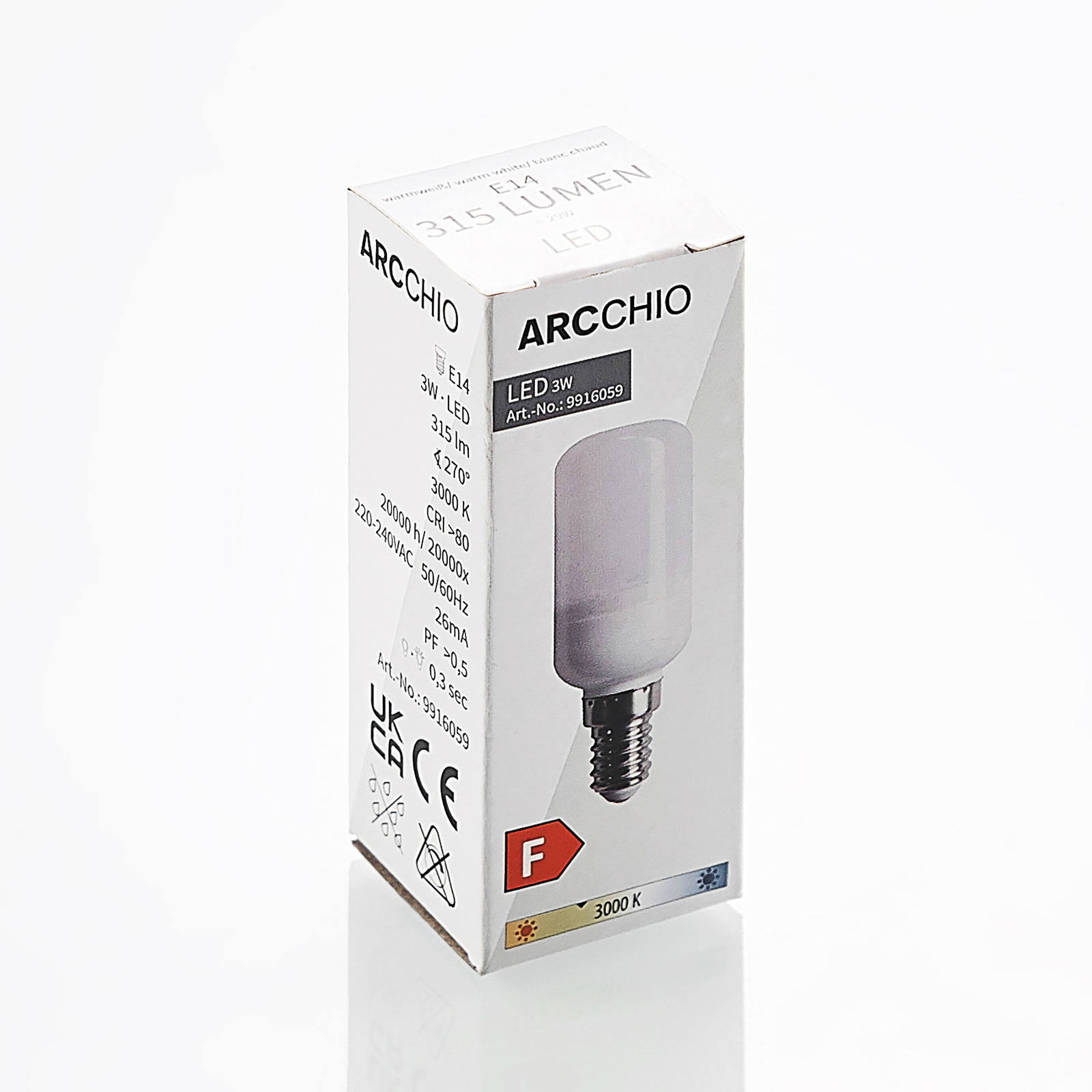 Arcchio LED-Lampe in Röhrenform E14 3W 3.000K