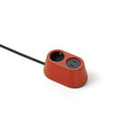 Prise NOMAD BLOCK rouge clair 1xType F, USB - Forming Function