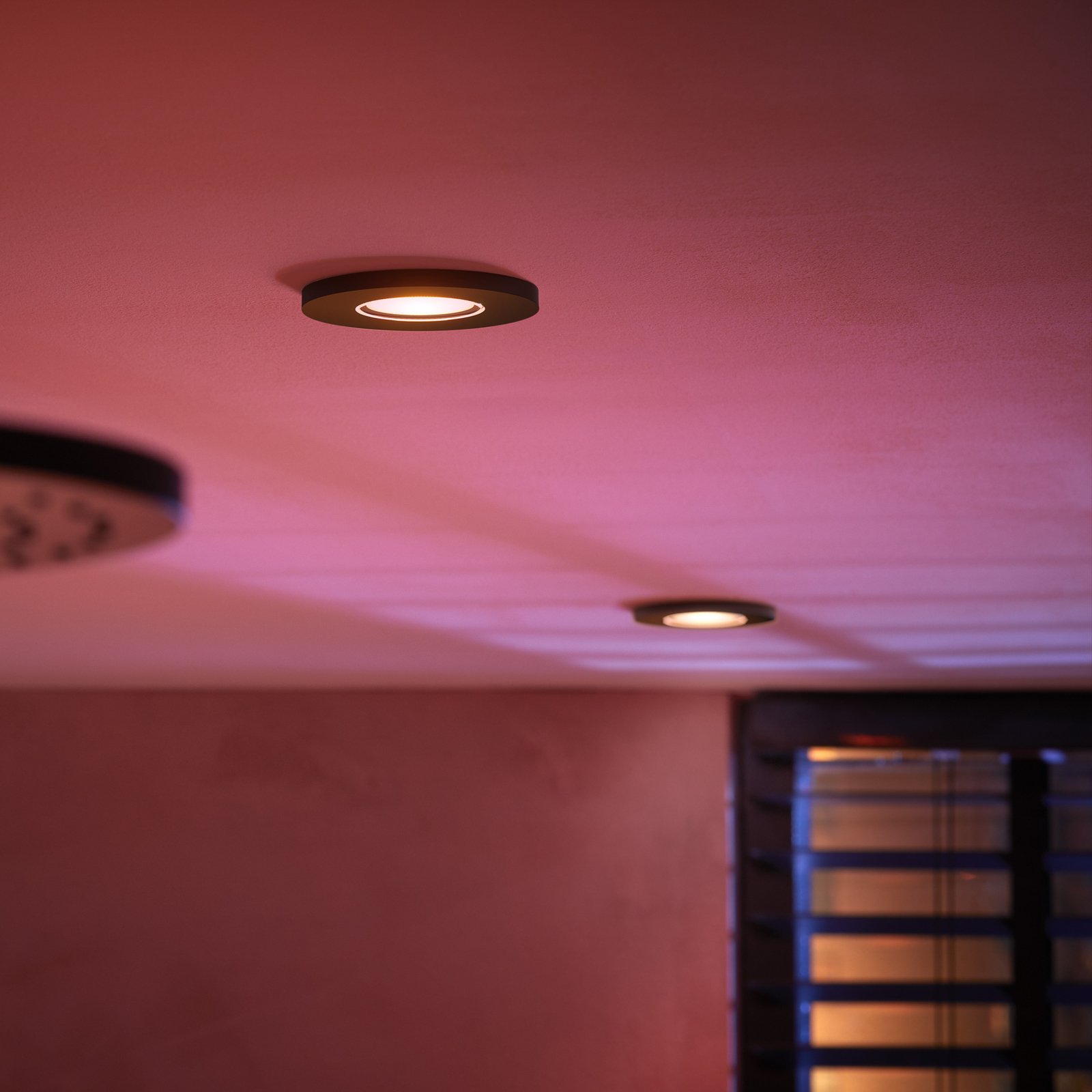 Philips Hue Spot encastré LED Xamento, noir Ø 9,4 cm CCT RVB