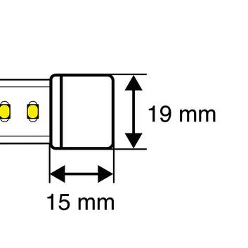 SLC eindkap voor LED strip 230V IP65