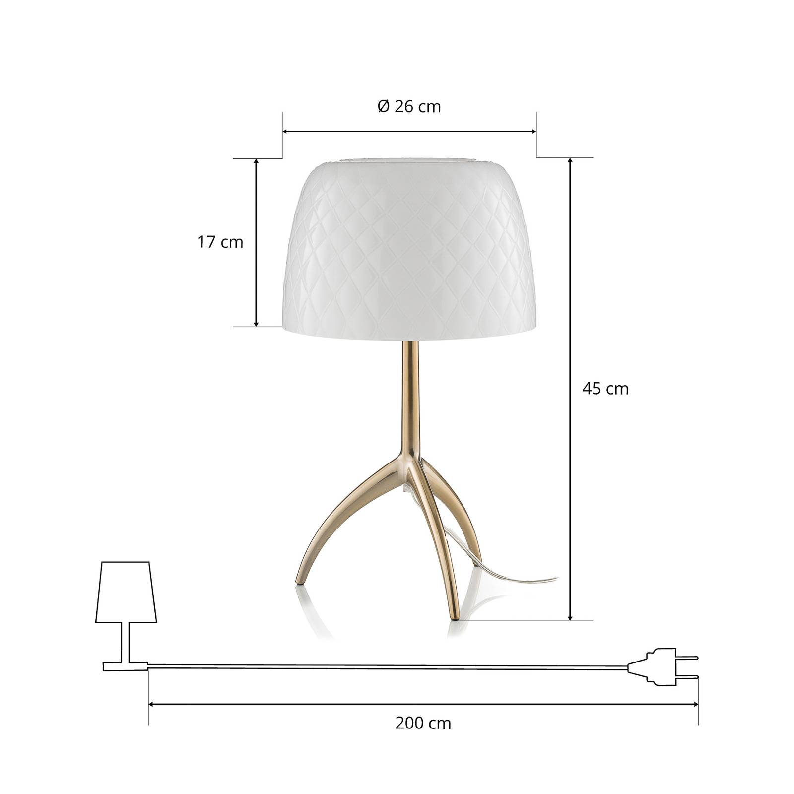 Foscarini Lumiere 30 grande landrynka ściemniacz