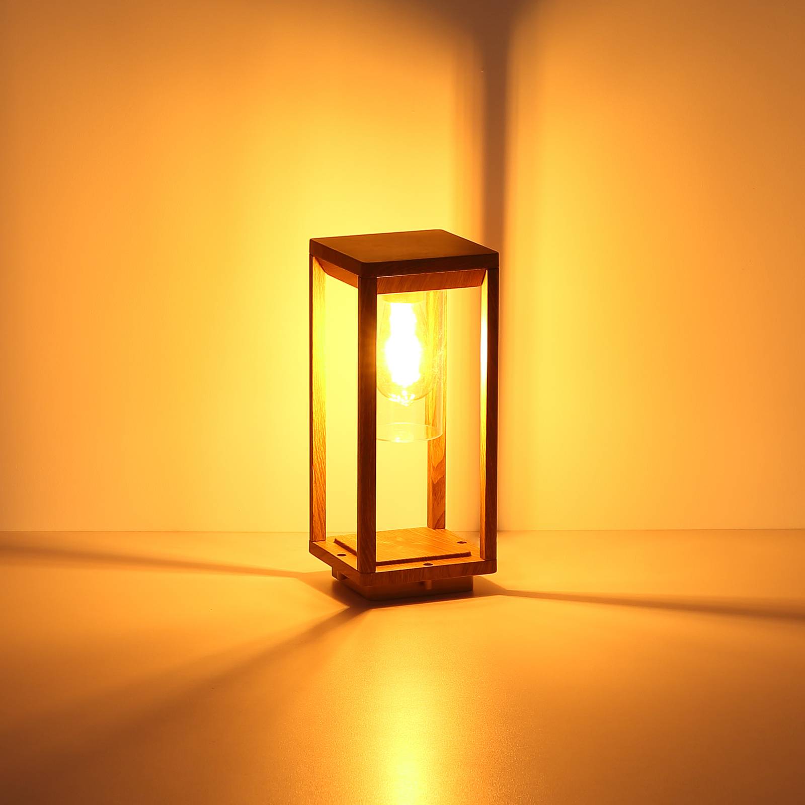 Globo candela bázis lámpa fahatású, magassága 35cm