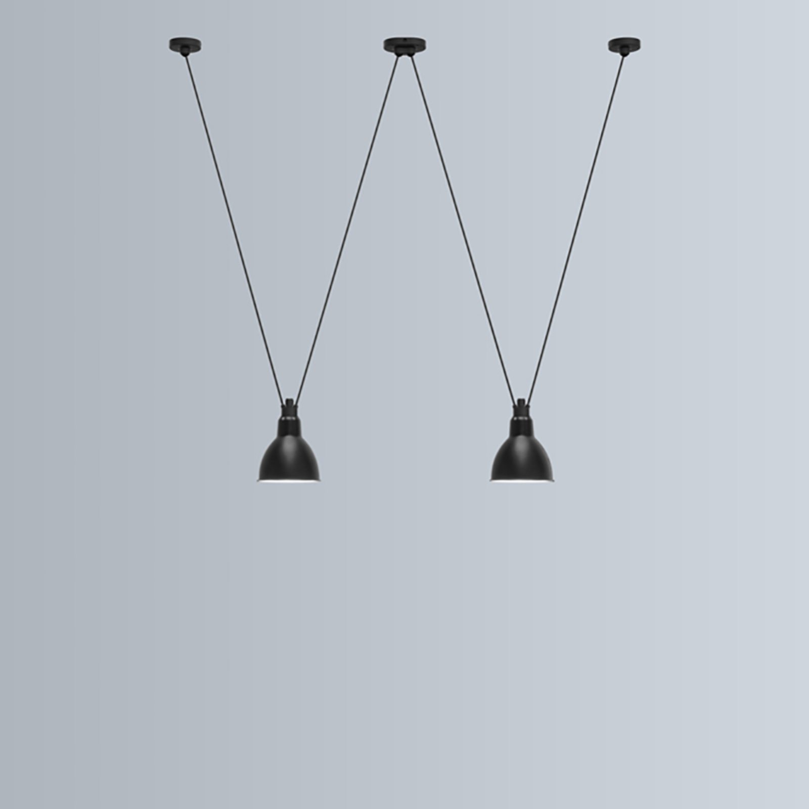 324 XL Lustră Pendul Black - Lampe Gras