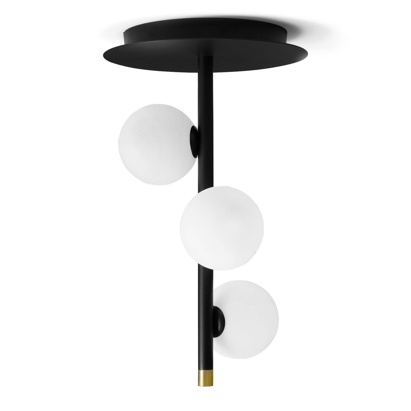 Image of Plafonnier Pomì, à 3 lampes avec sphères de verre 8050612943891