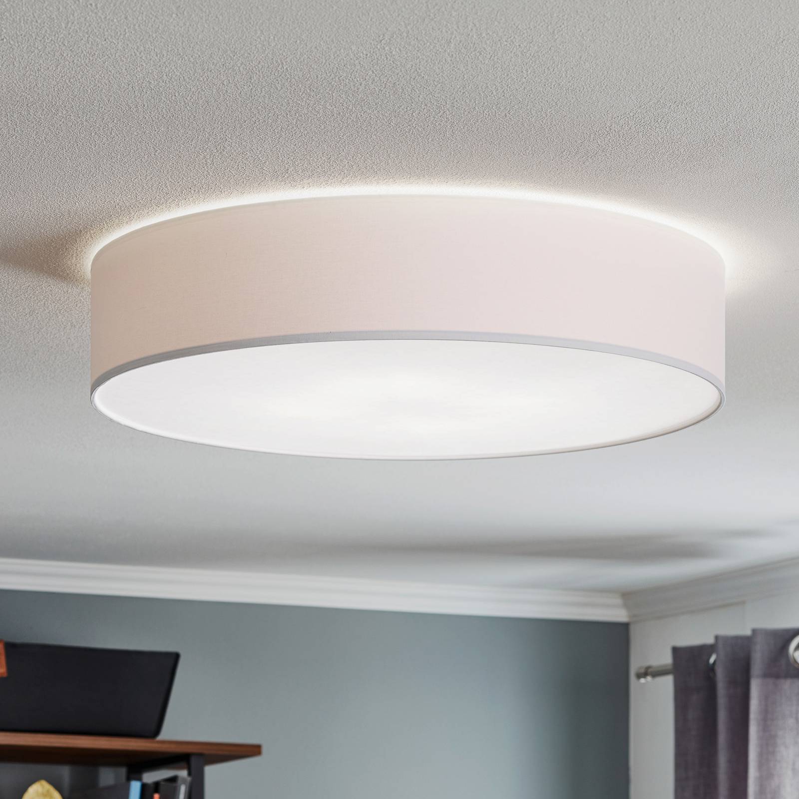 TK Lighting Plafonnier Rondo blanc Ø 60 cm