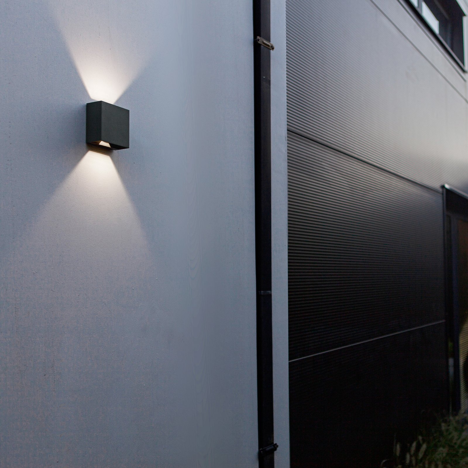 Gemini Beams, IP54 up/down hoekig antraciet
