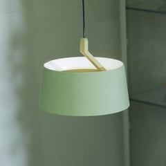 LOOM DESIGN żyrandol LED Cookie, zielony, aluminium Ø 15 cm